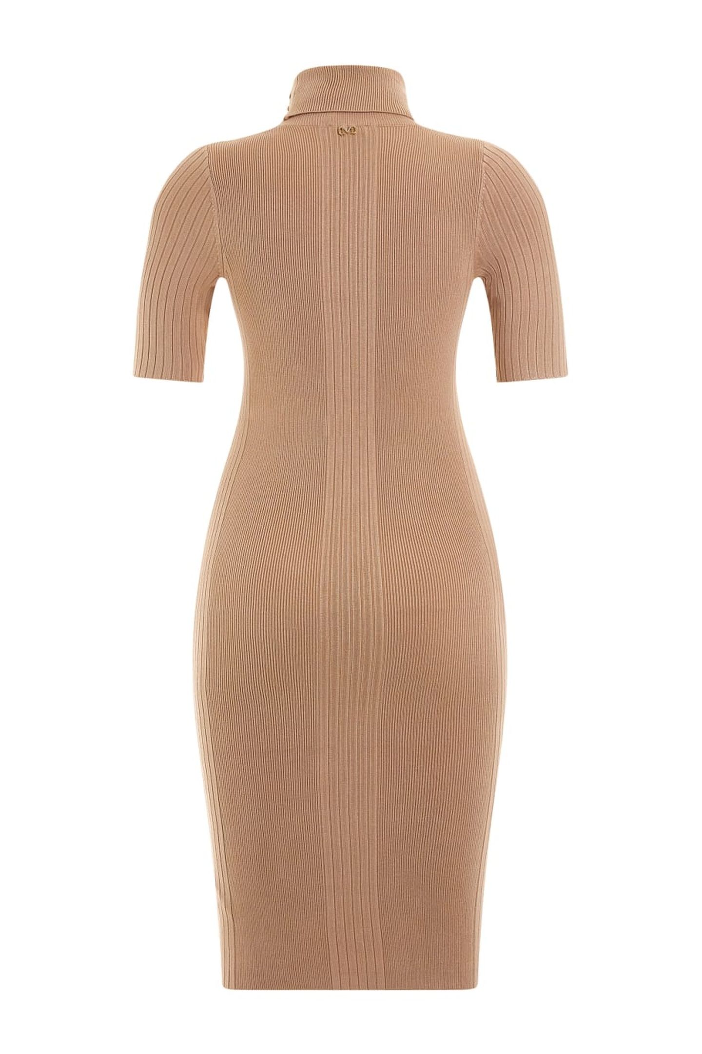 LENA HIGH NECK RIBBE FAWN TAUPE 2