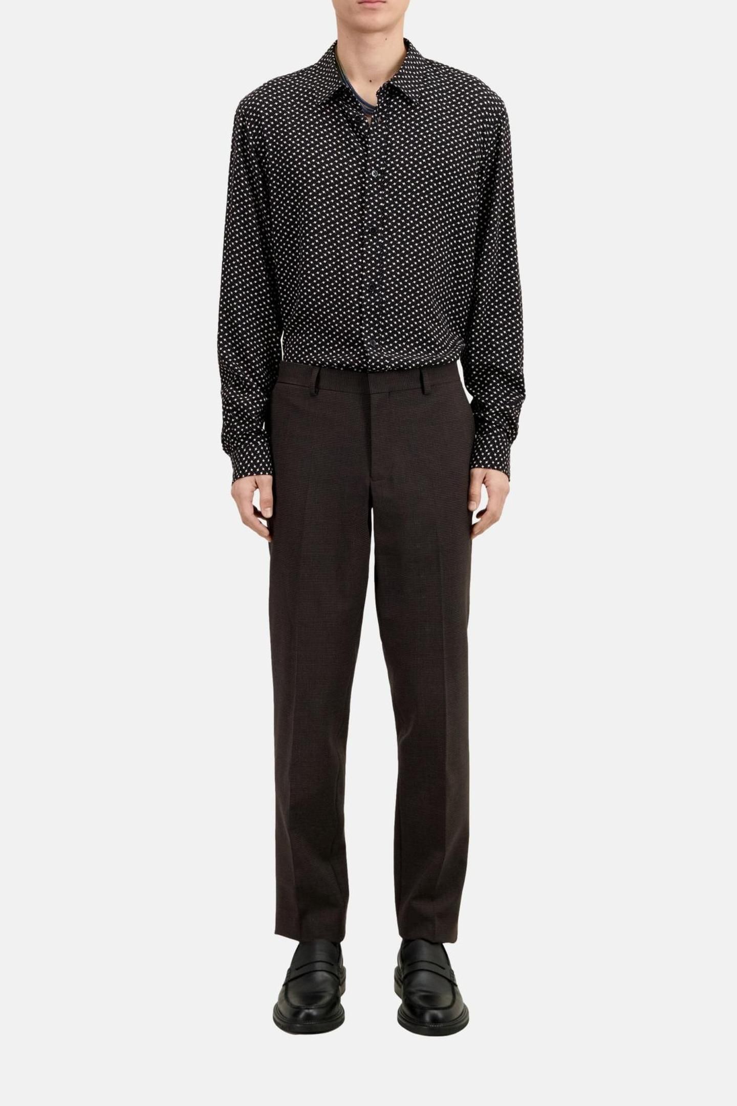CLASSIC SUIT TROUSERS BROWN/BLACK 3