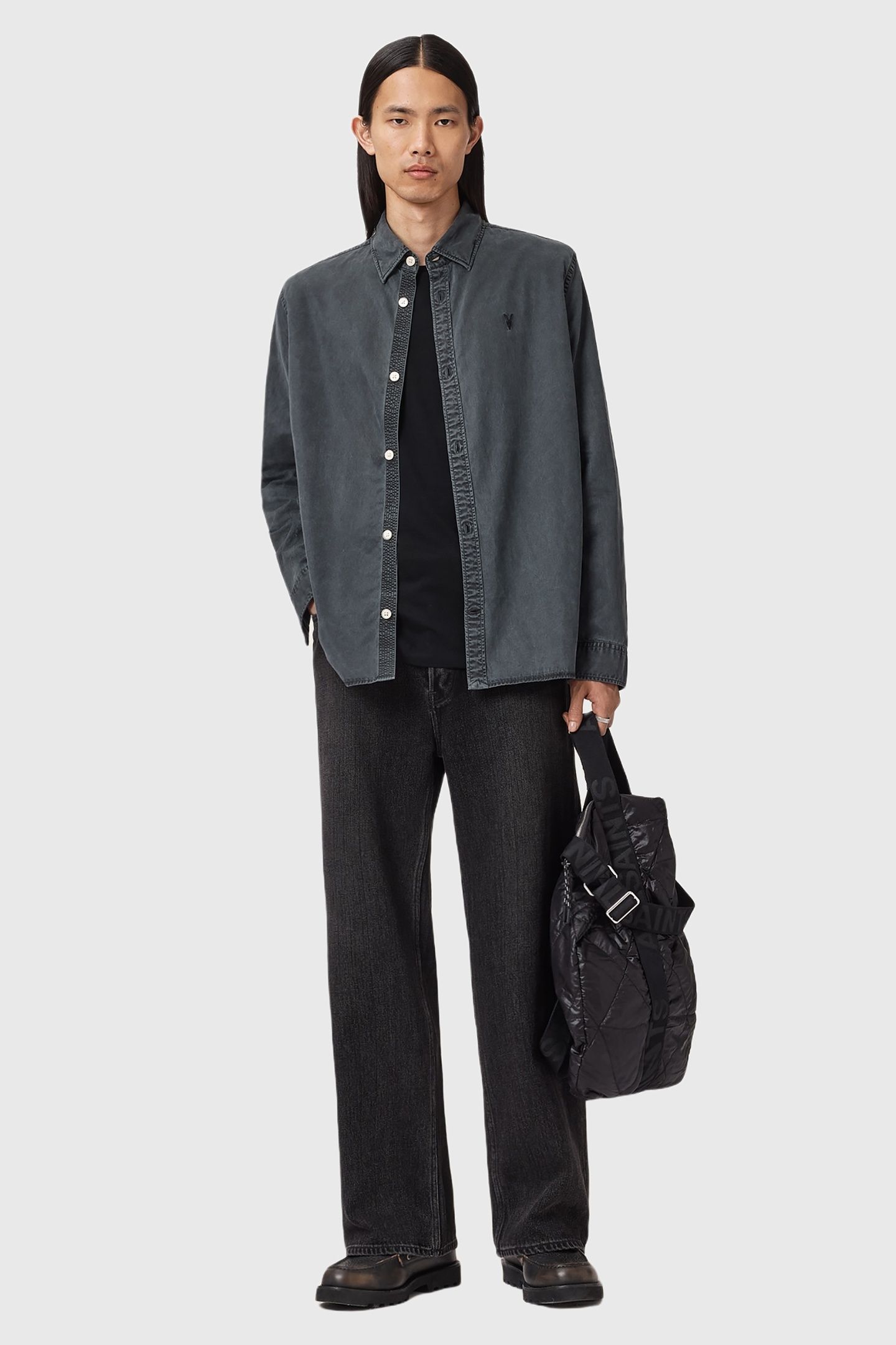 BODHI LS OVERSHIRT BLAINN BLACK 1
