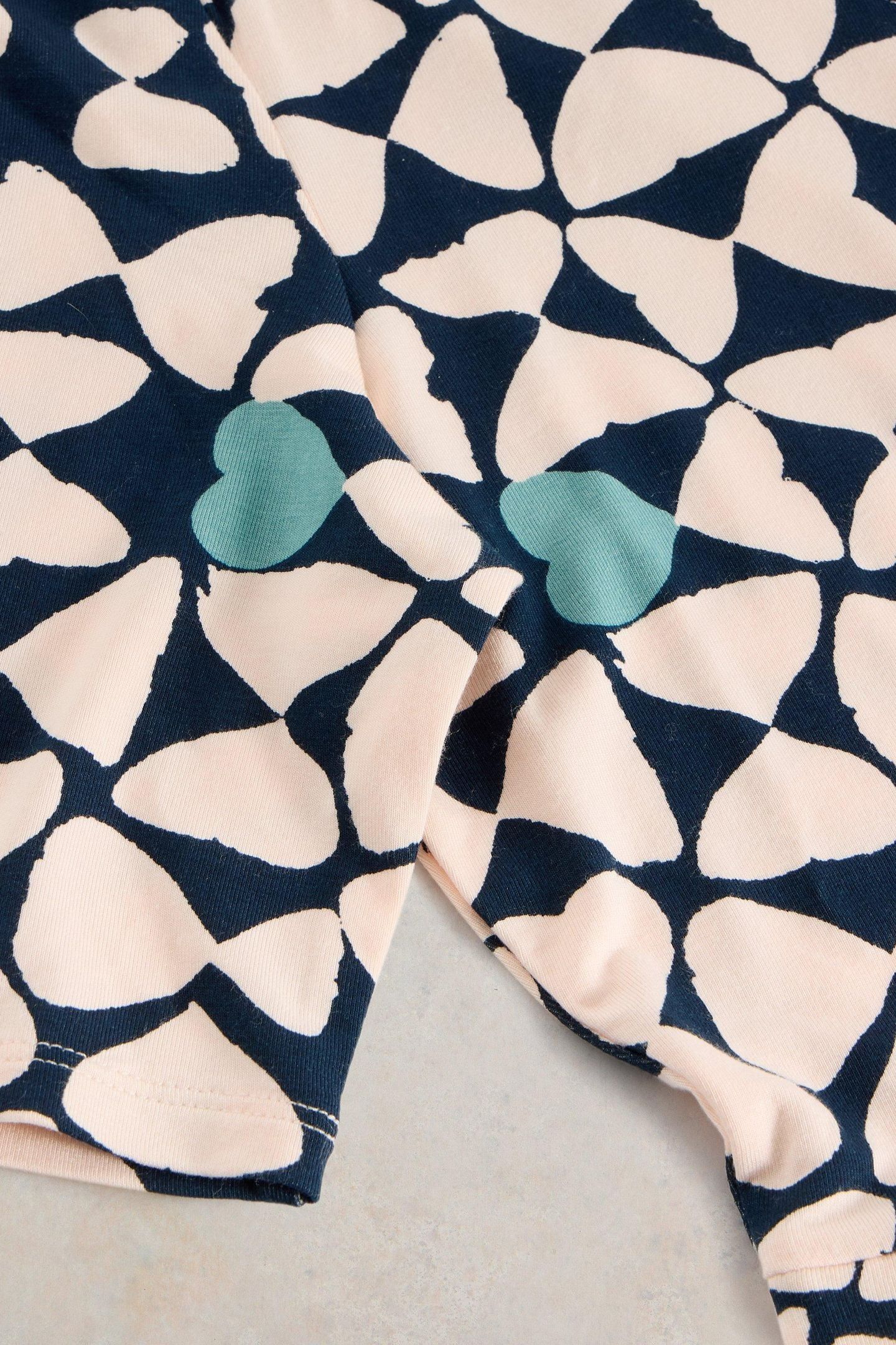 MADELINE JERSEY DRESS NAVY PRINT 6