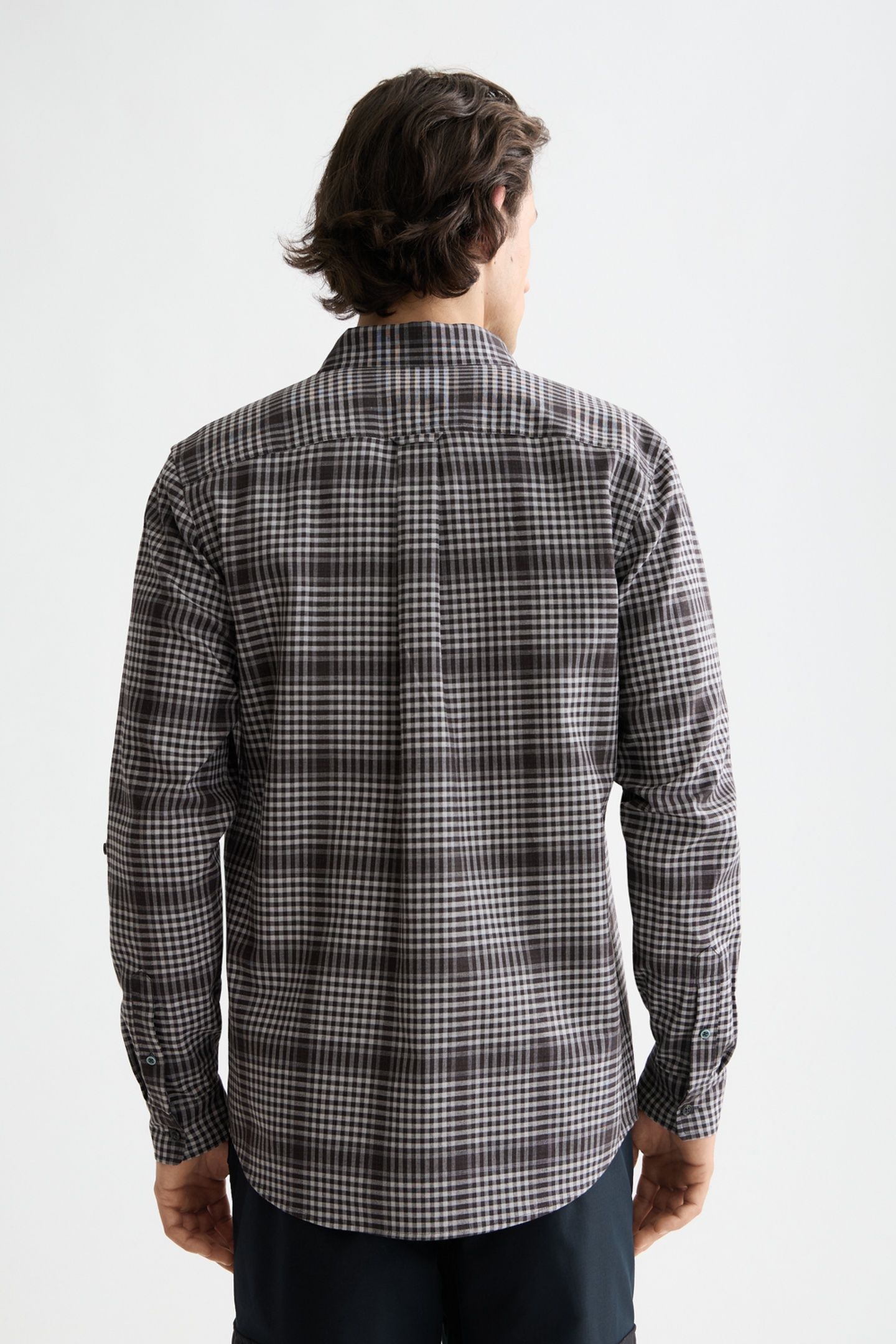 SHADOW-CHECK DOUBLE-FACED SHIRT BLACK SHADOW CHECK 3