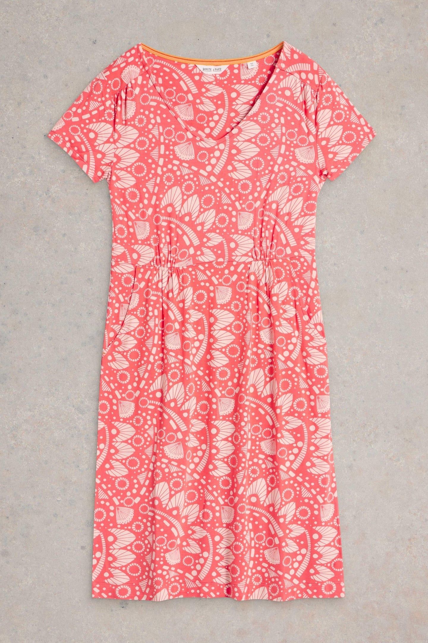 TALLIE JERSEY DRESS PINK PRINT 4
