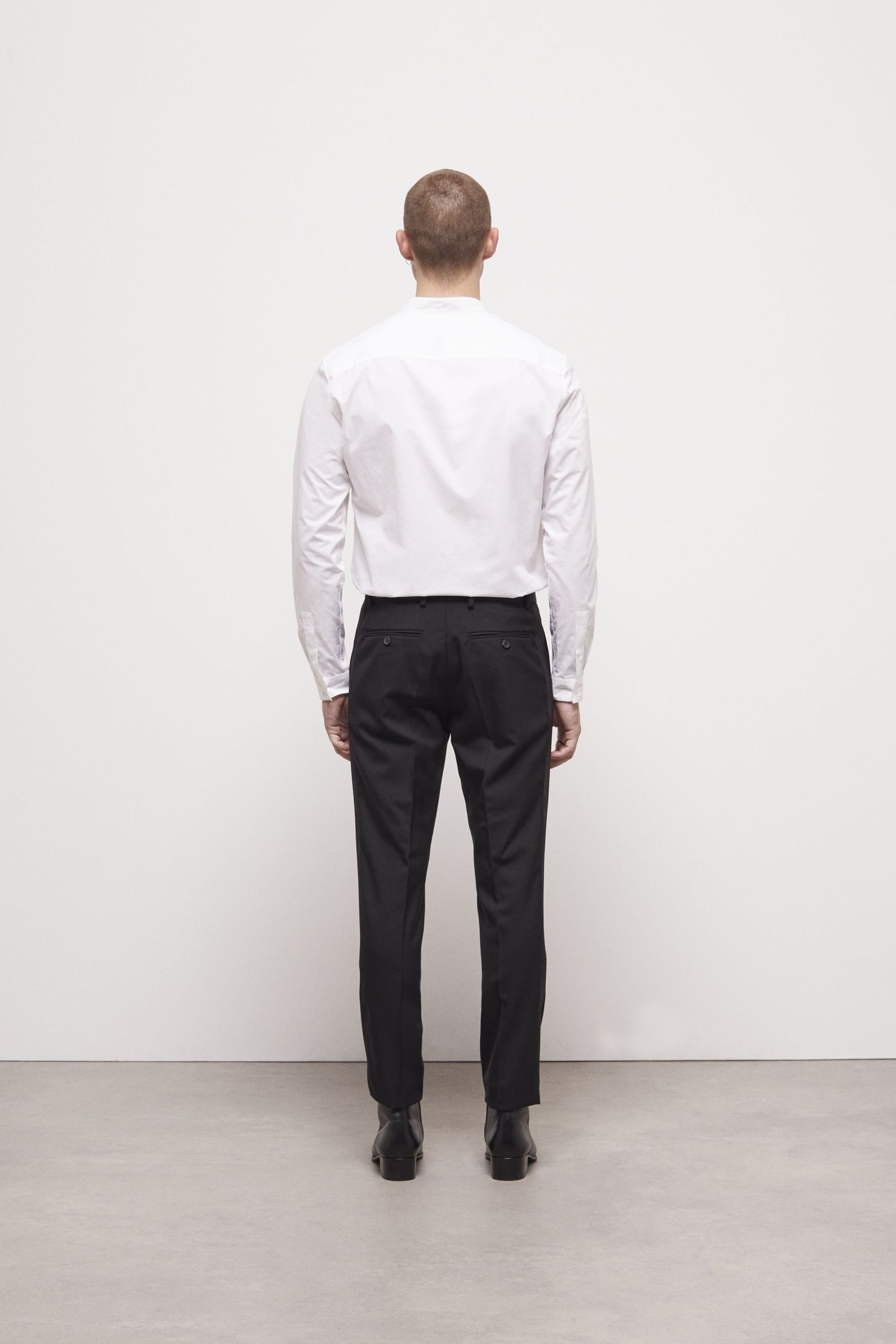 SATIN SUIT TROUSERS BLACK 3