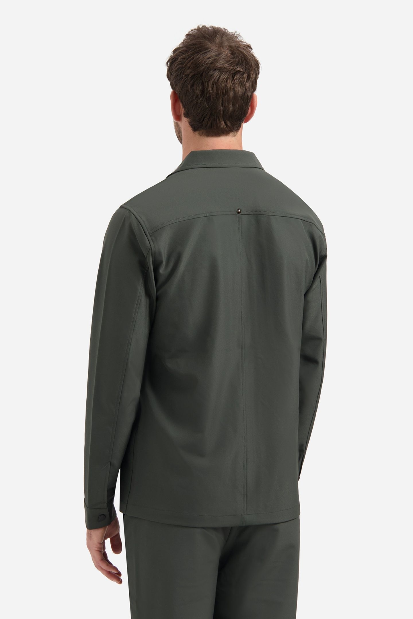 OVERSHIRT FULL ZIPPER STRETCH SEDOC DARK STEEL 2
