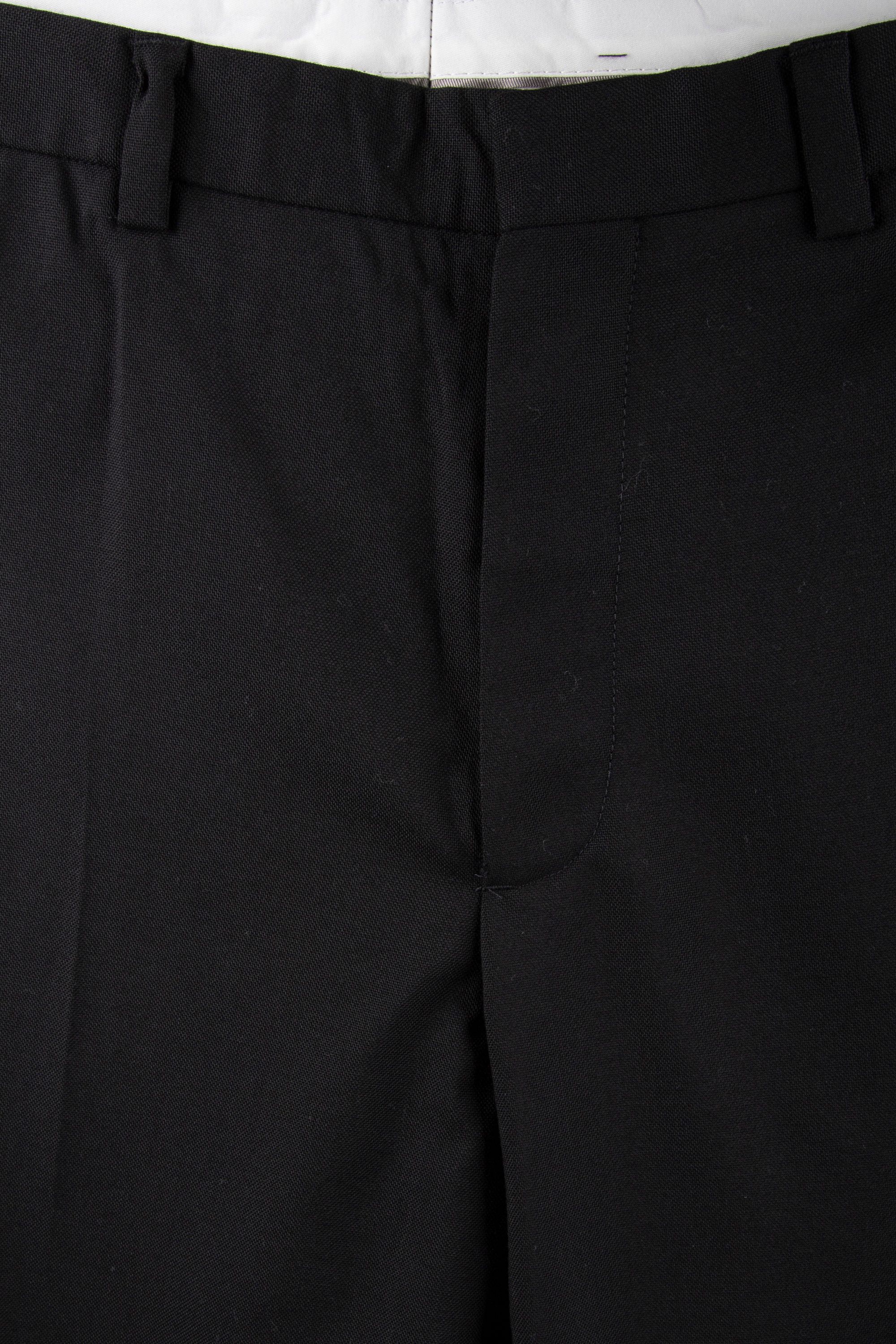 ELDAR HOPSACK SUIT TROUSER BLACK 4