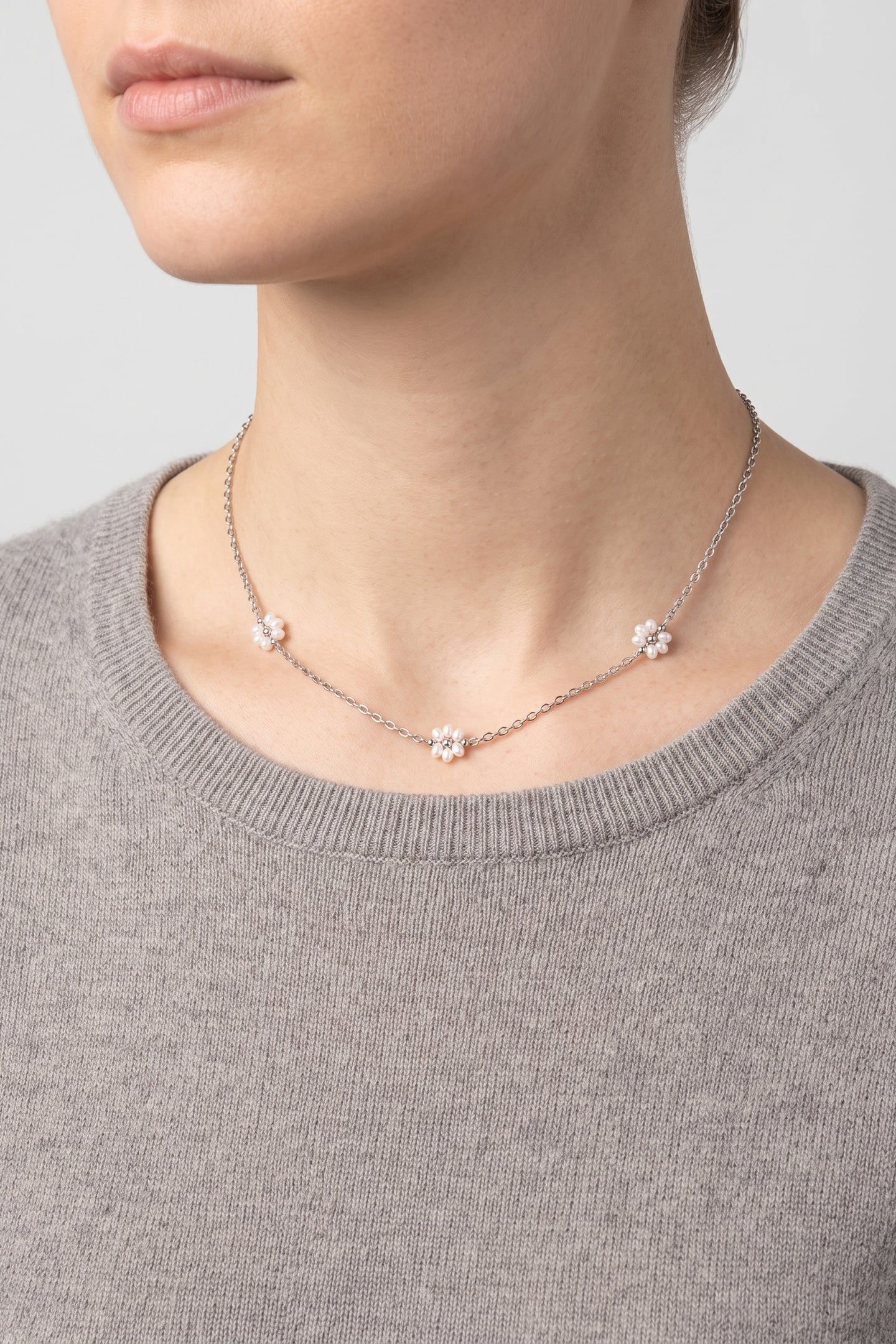 LINEN BLOSSOM KETTE SILVER 1