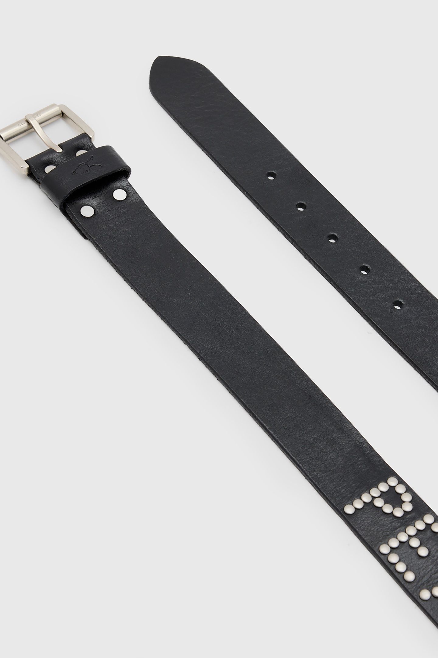 PEACE ROCKS BELT BLACK/ANTQ NICKEL 6