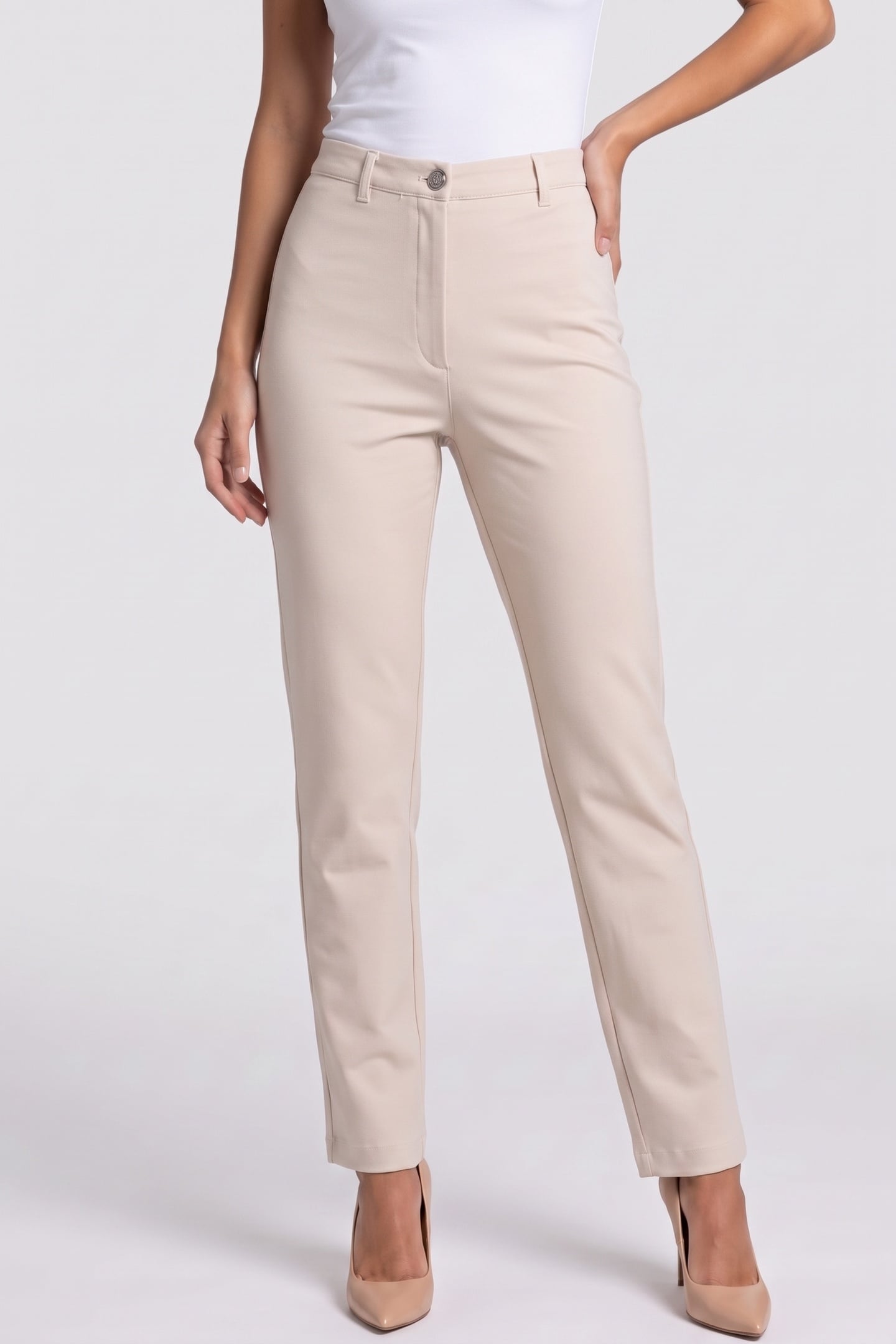 GUESS ECO NEW ZOE PANT MUTED STONE 1