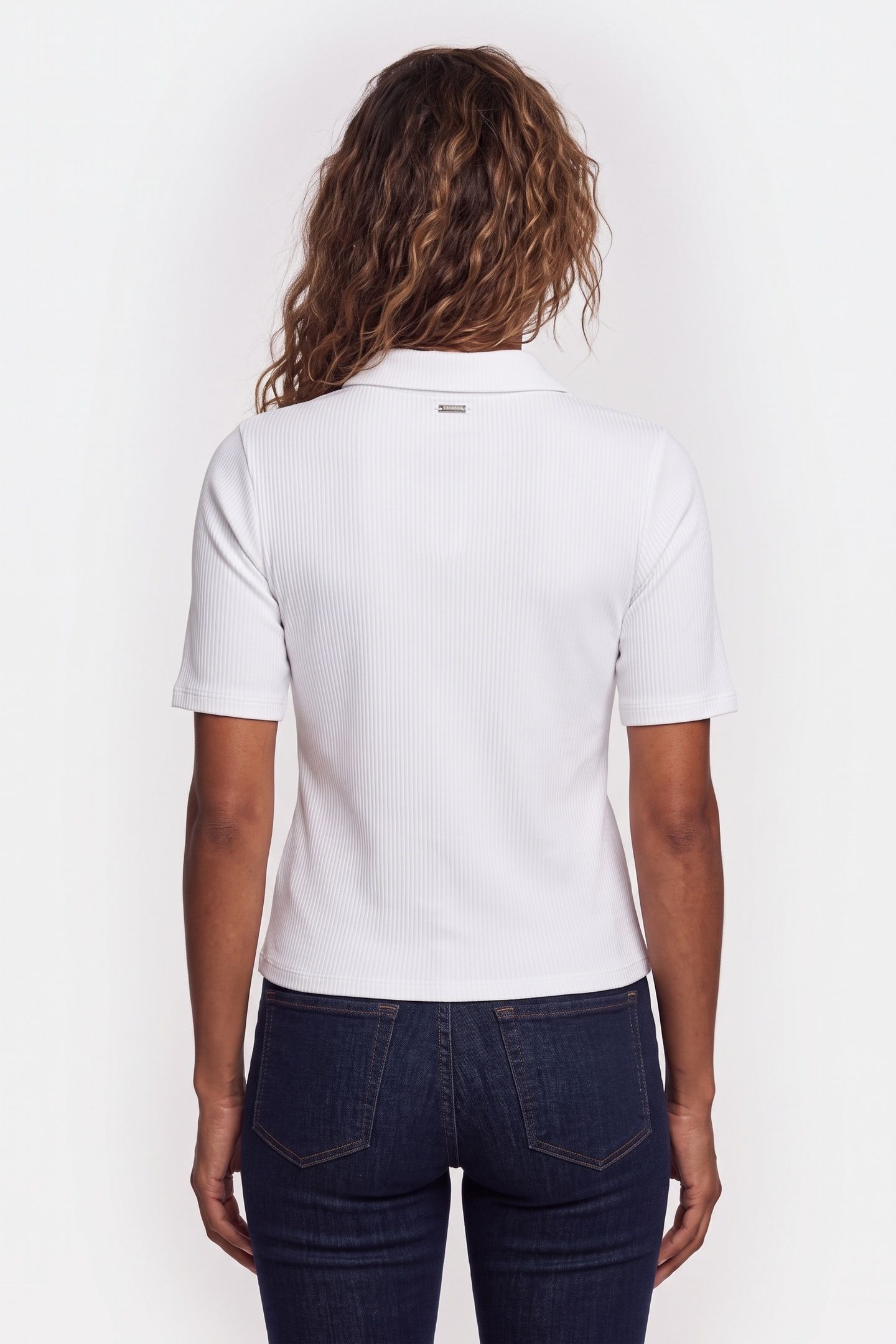SS MODAL RIB POLO BRIGHT WHITE 2