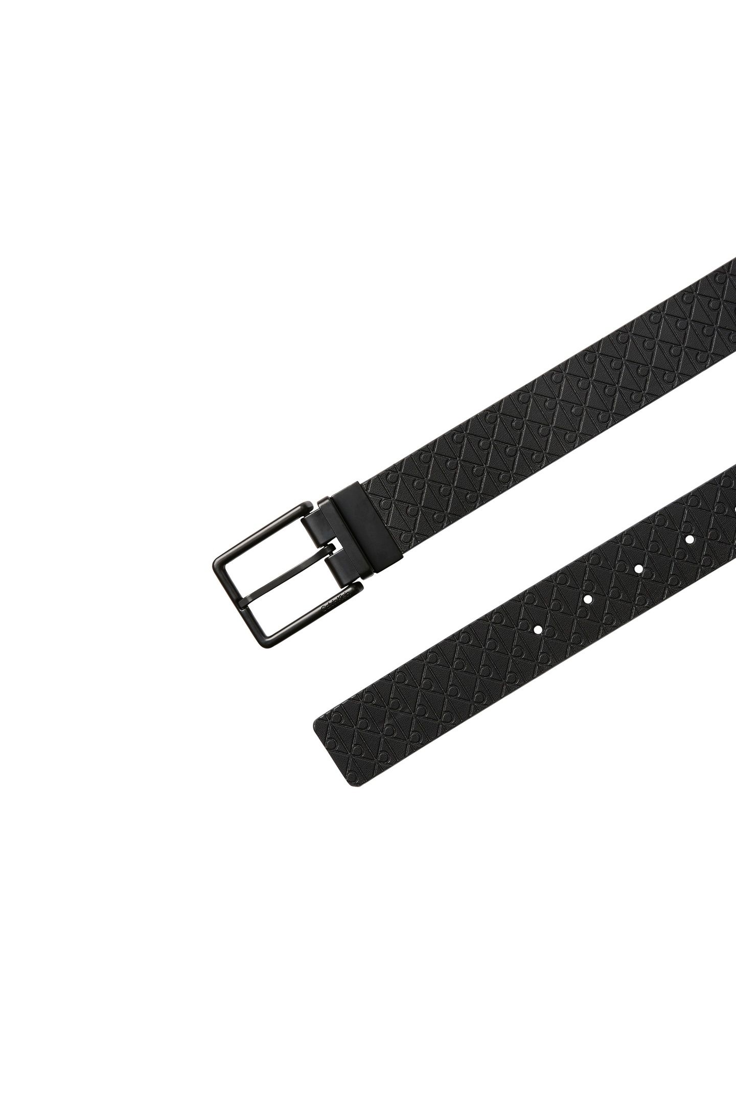 ROUND BUCKLE 35MM BELT BLACK/ANTIQUE SILVER 3