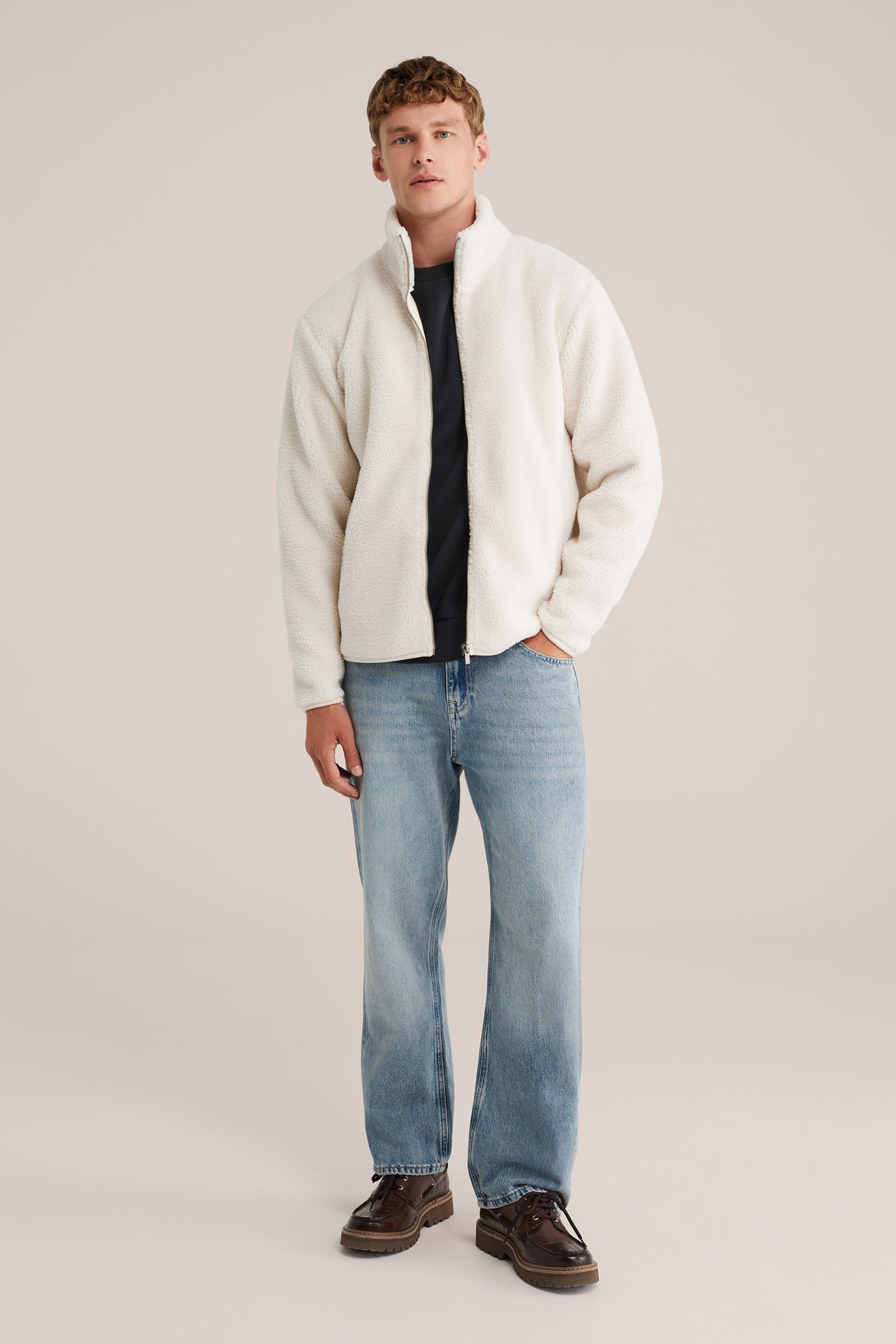 CARDIGAN WITH ZIPPER OFF-WHITE 2