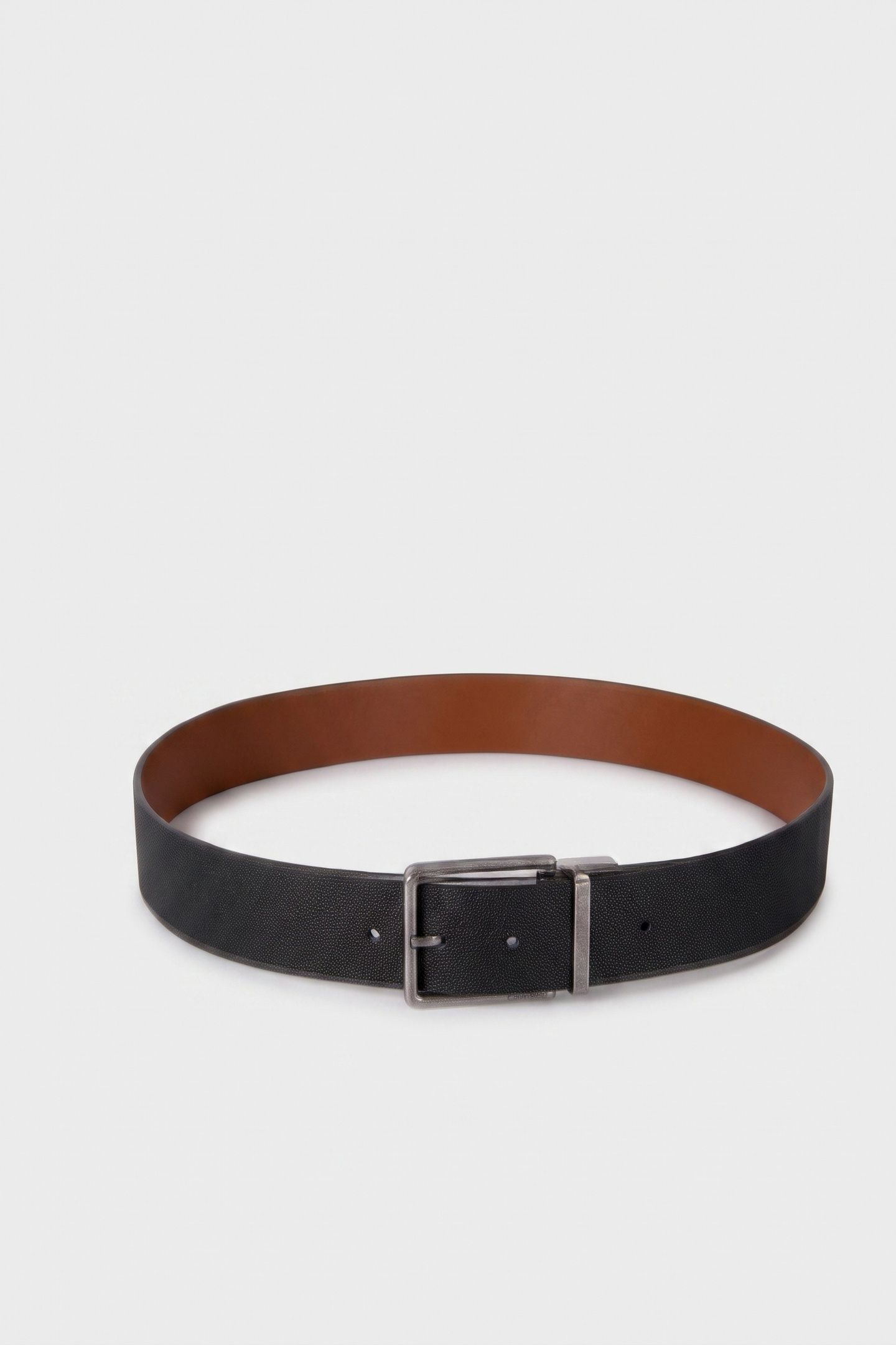 WARMTH BUCKLE 40MM REVERSIBLE BELT BLACK/COGNAC/ANTIQUE SILV 2