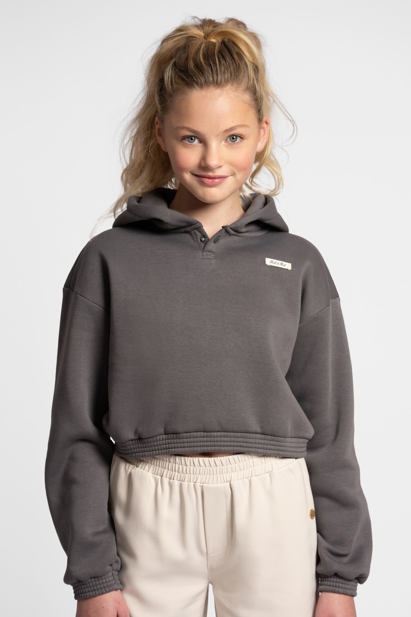 ARIAA HOODIE STEEL GREY 1