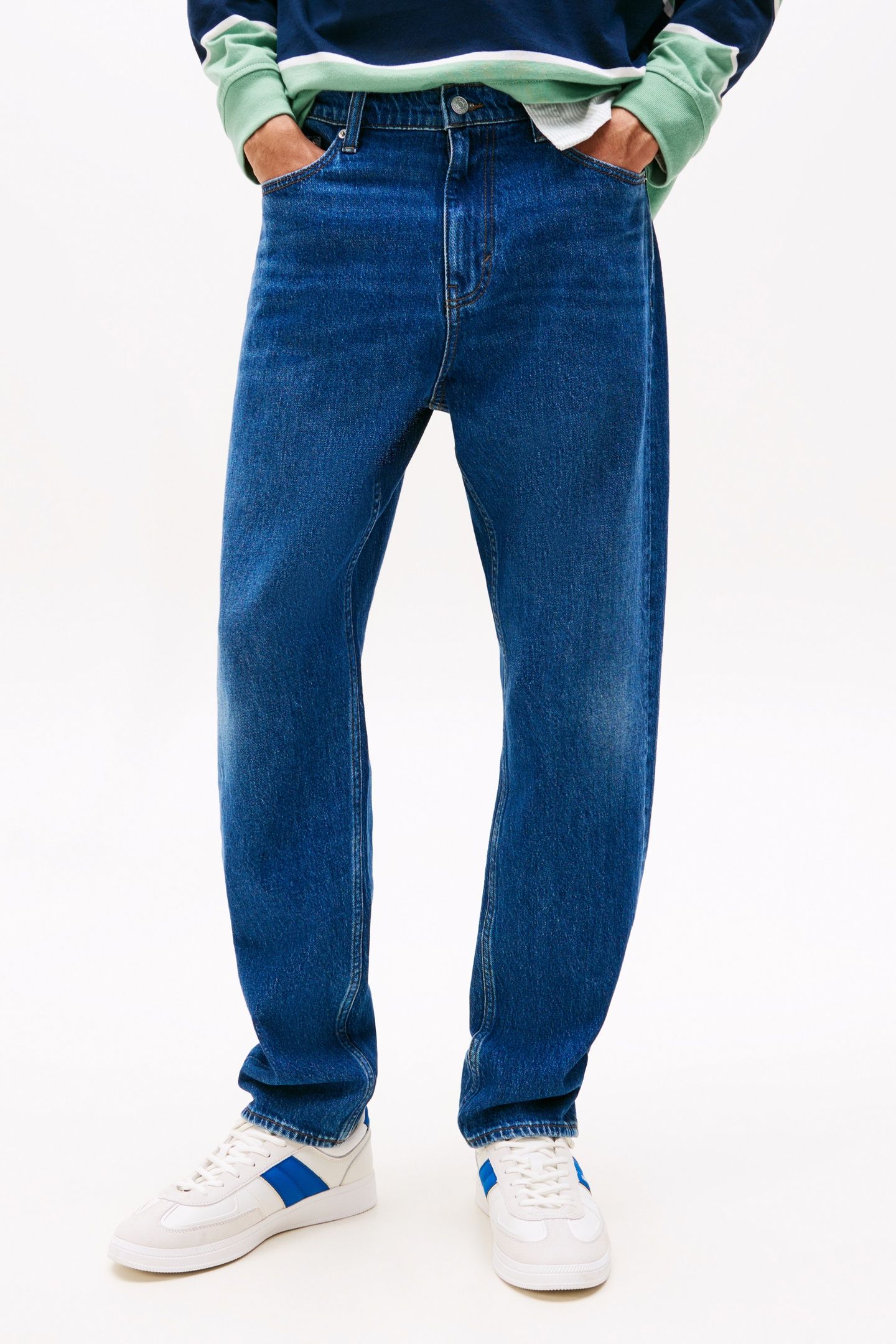 ISAAC RELAXED TAPERED DENIM DARK 1