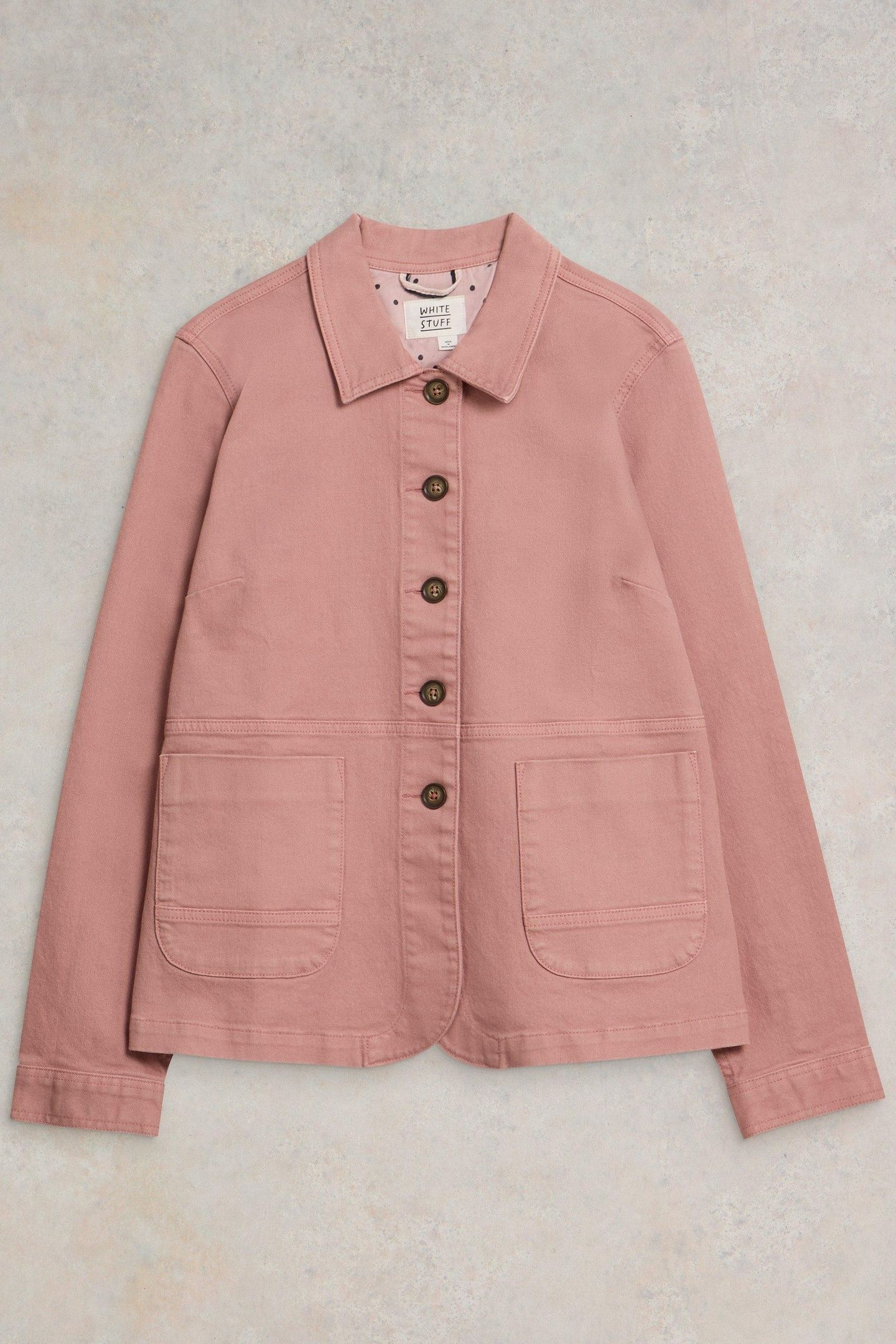 CARRIE DENIM JACKET MID PINK 3