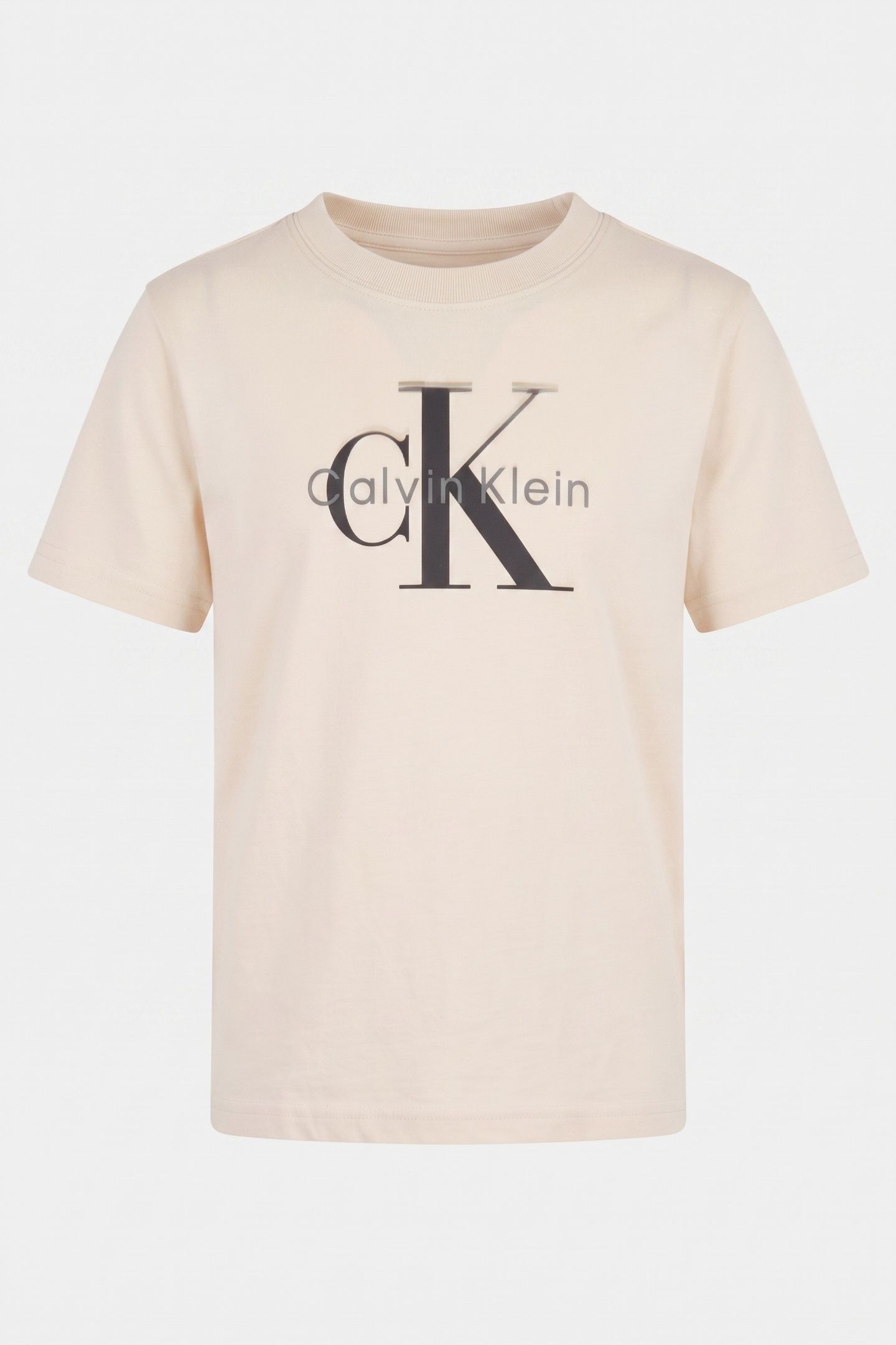 BOYS LIGHT MONOLOGO S/S T-SHIRT WHITECAP GRAY 2