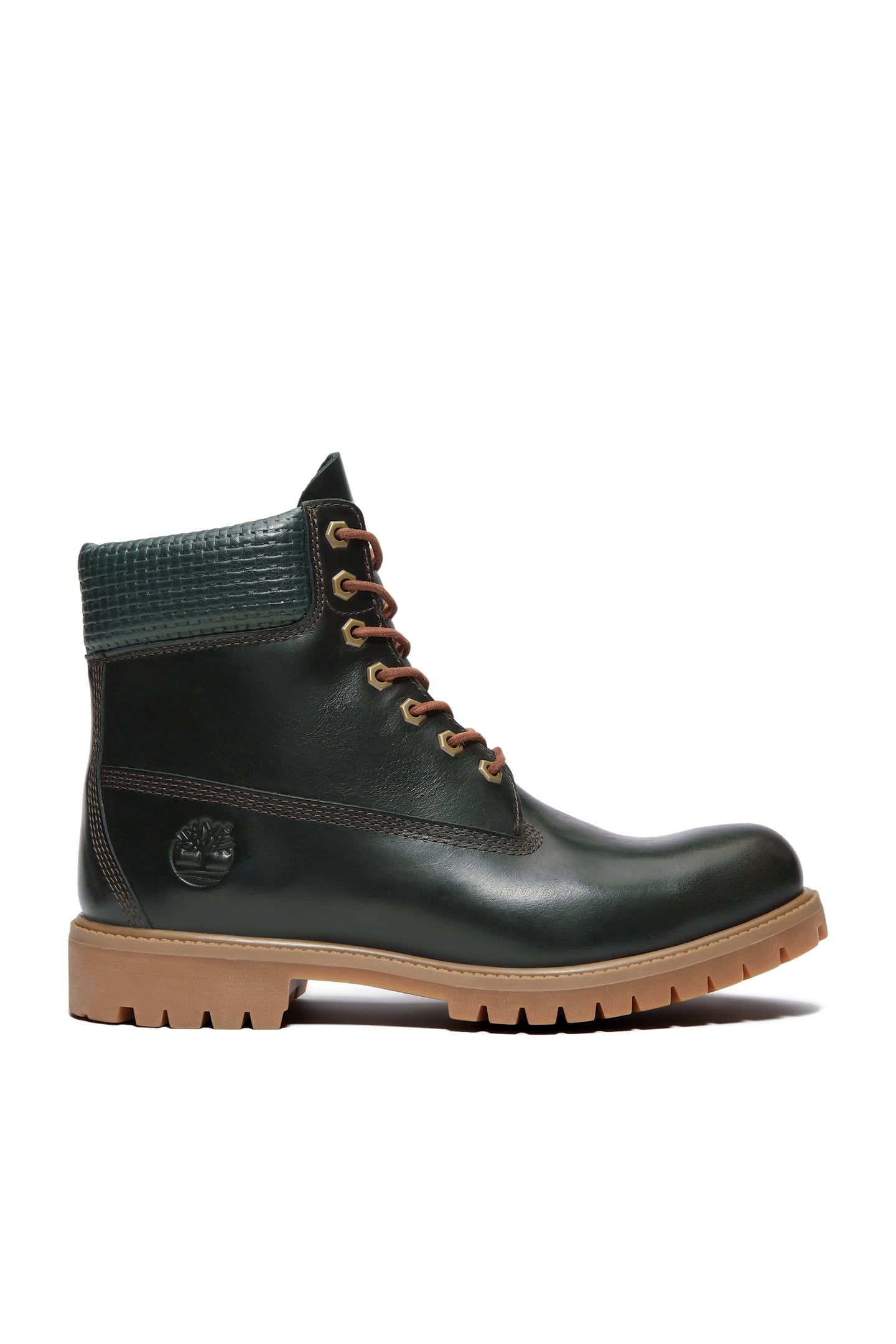 PREMIUM 6 INCH LACE UP WATERPROOF BOOT DARK GREEN FULL GRAIN 1