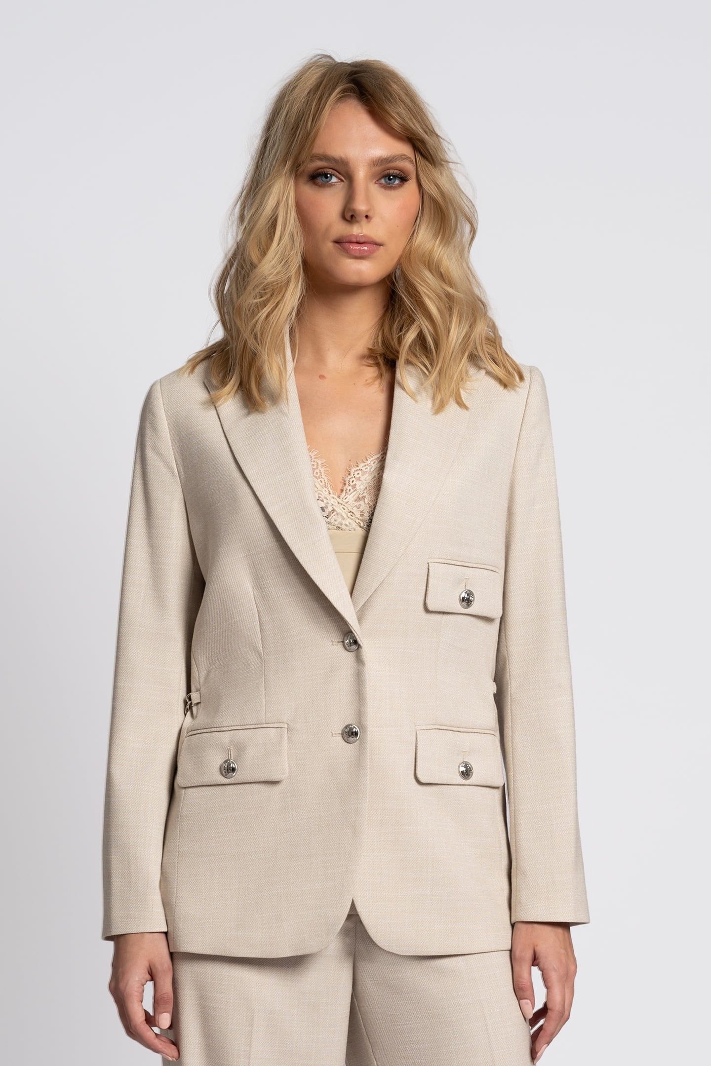 JULIETE BLAZER CAMEL GOLD MELANGE 1