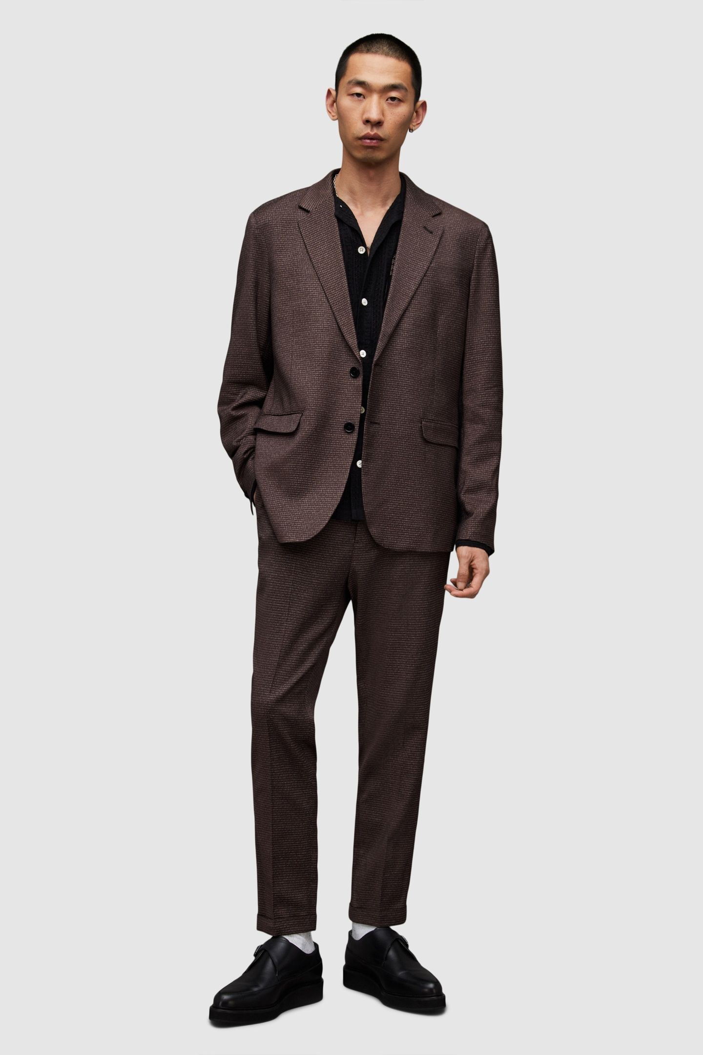 LOWDES TROUSER OXBLOOD RED 1