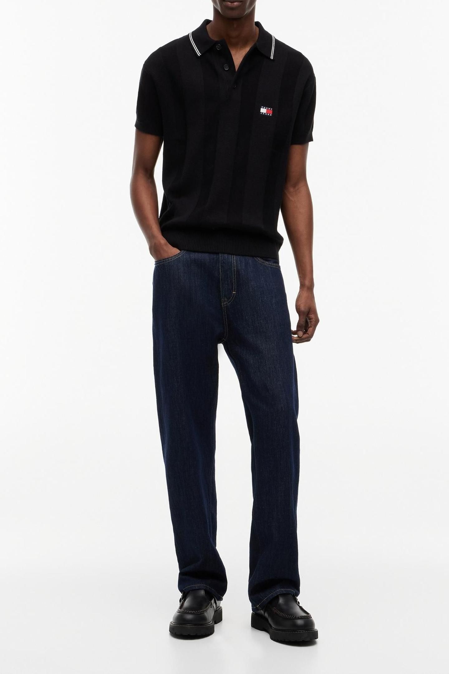 REGULAR SS BADGE KNIT BLACK 3