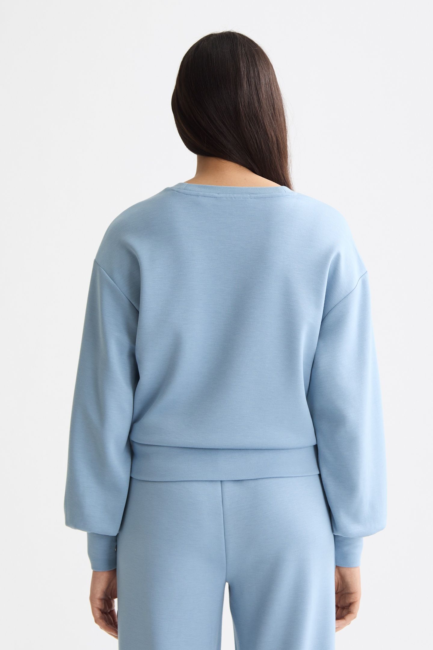 MODAL SWEATSHIRT FADED DENIM 2