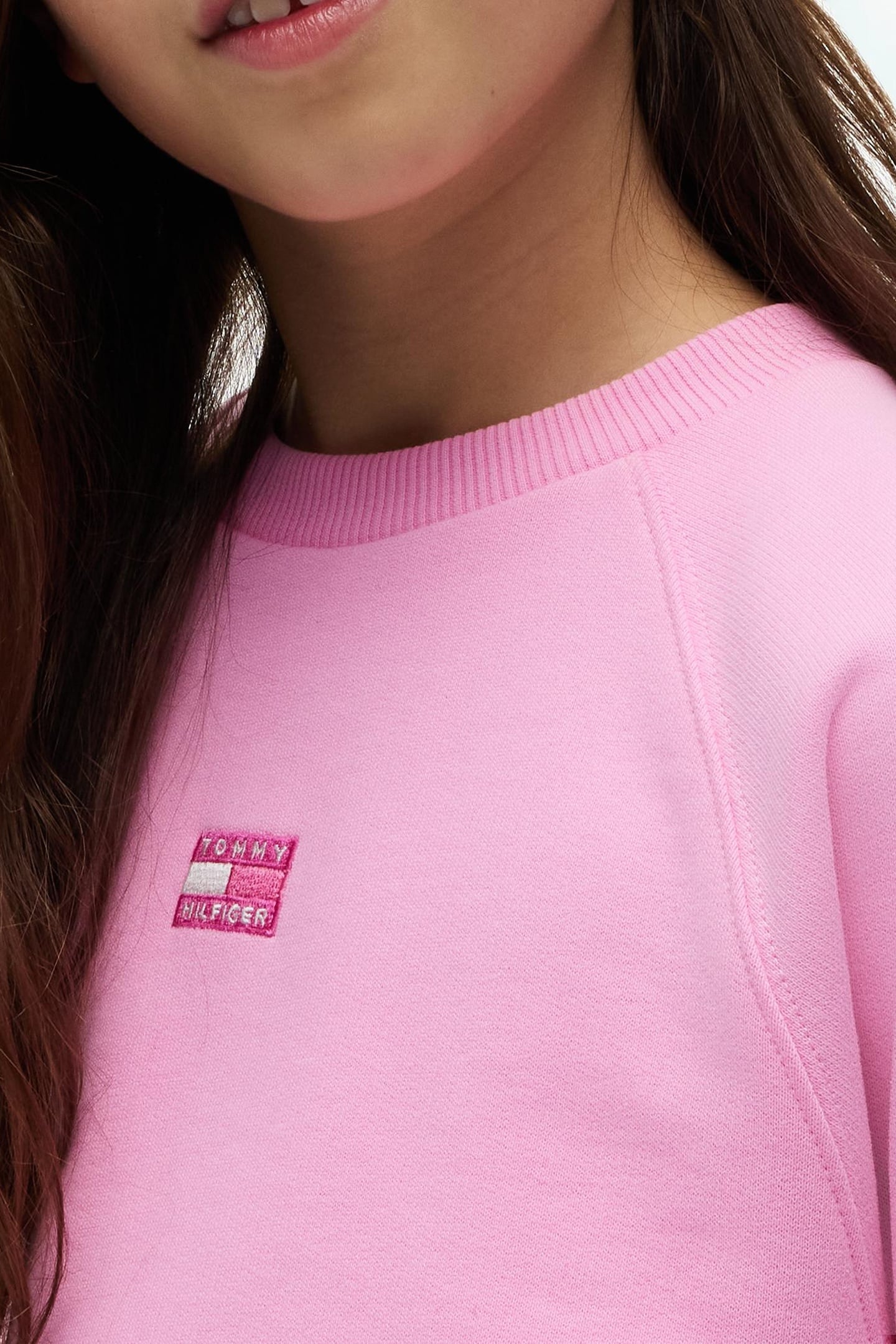 GIRLS TONAL FLAG RAGLAN PINK DAISY 5