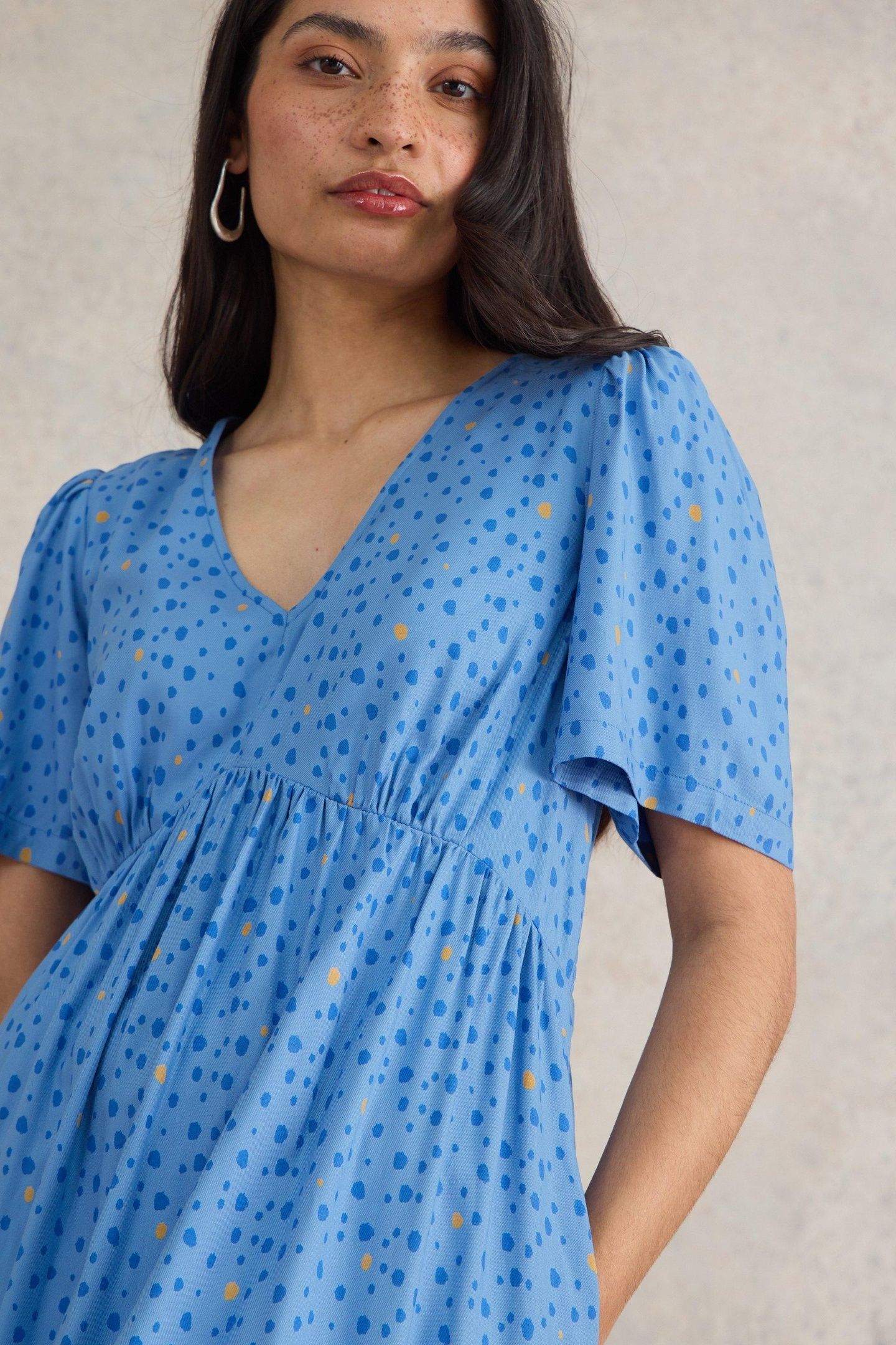 LUCY MIDI DRESS BLUE MULTI 4