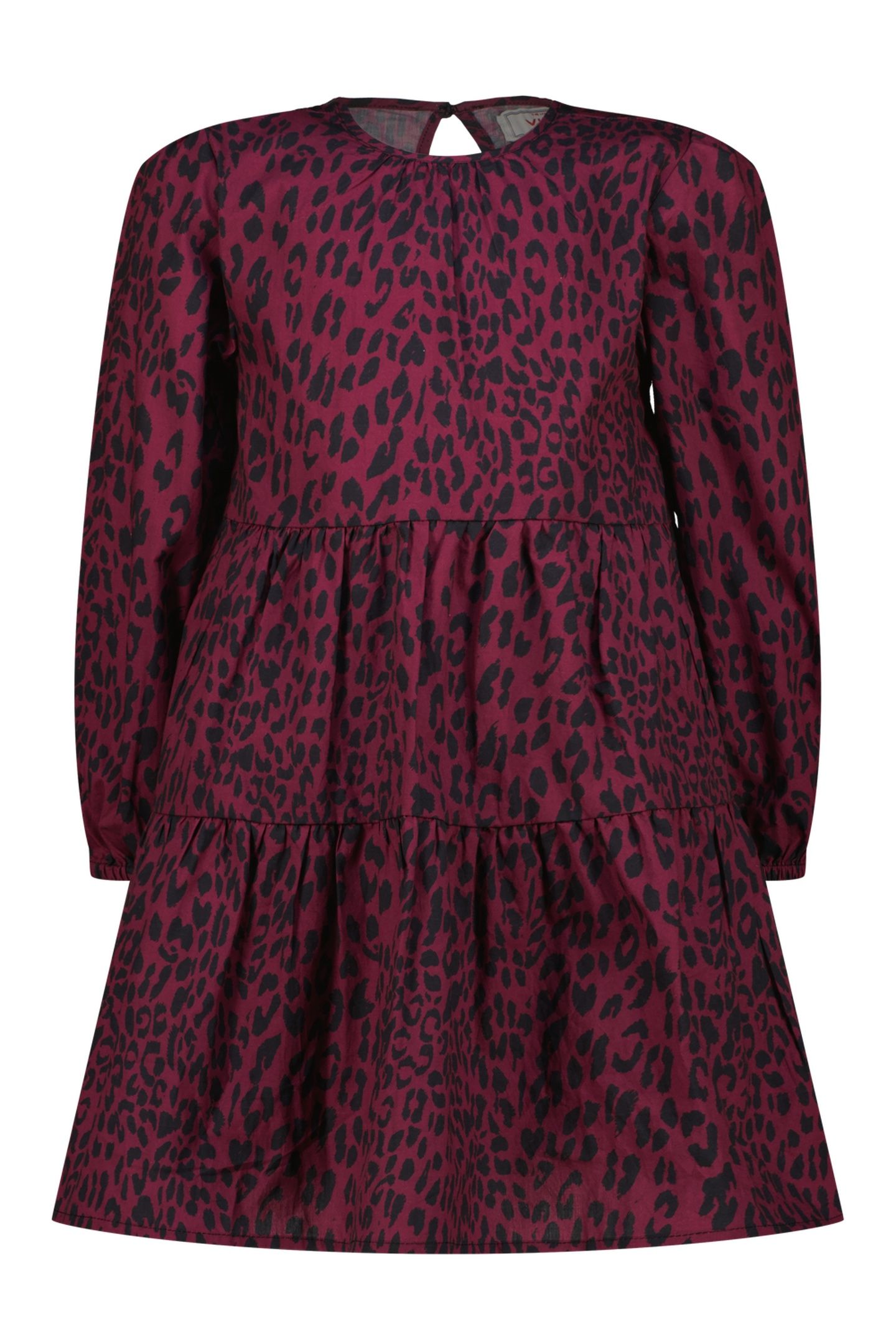 GIRLS PIPPA MIDI DRESS BURGUNDY RED 1