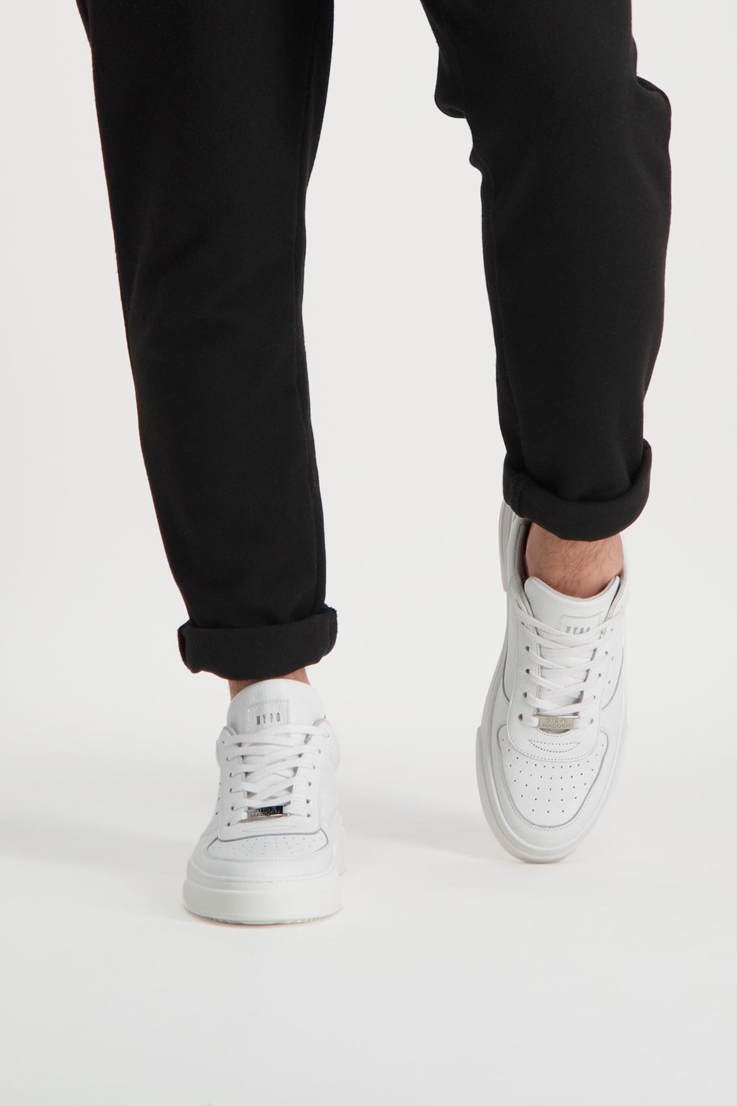 BRENT SNEAKERS WHITE LEATHER 3