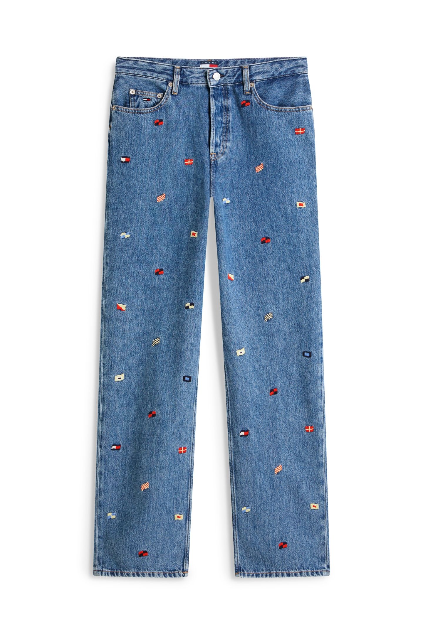 LAYLA HIGH RISE SLIM STRAIGHT DENIM MEDIUM 4