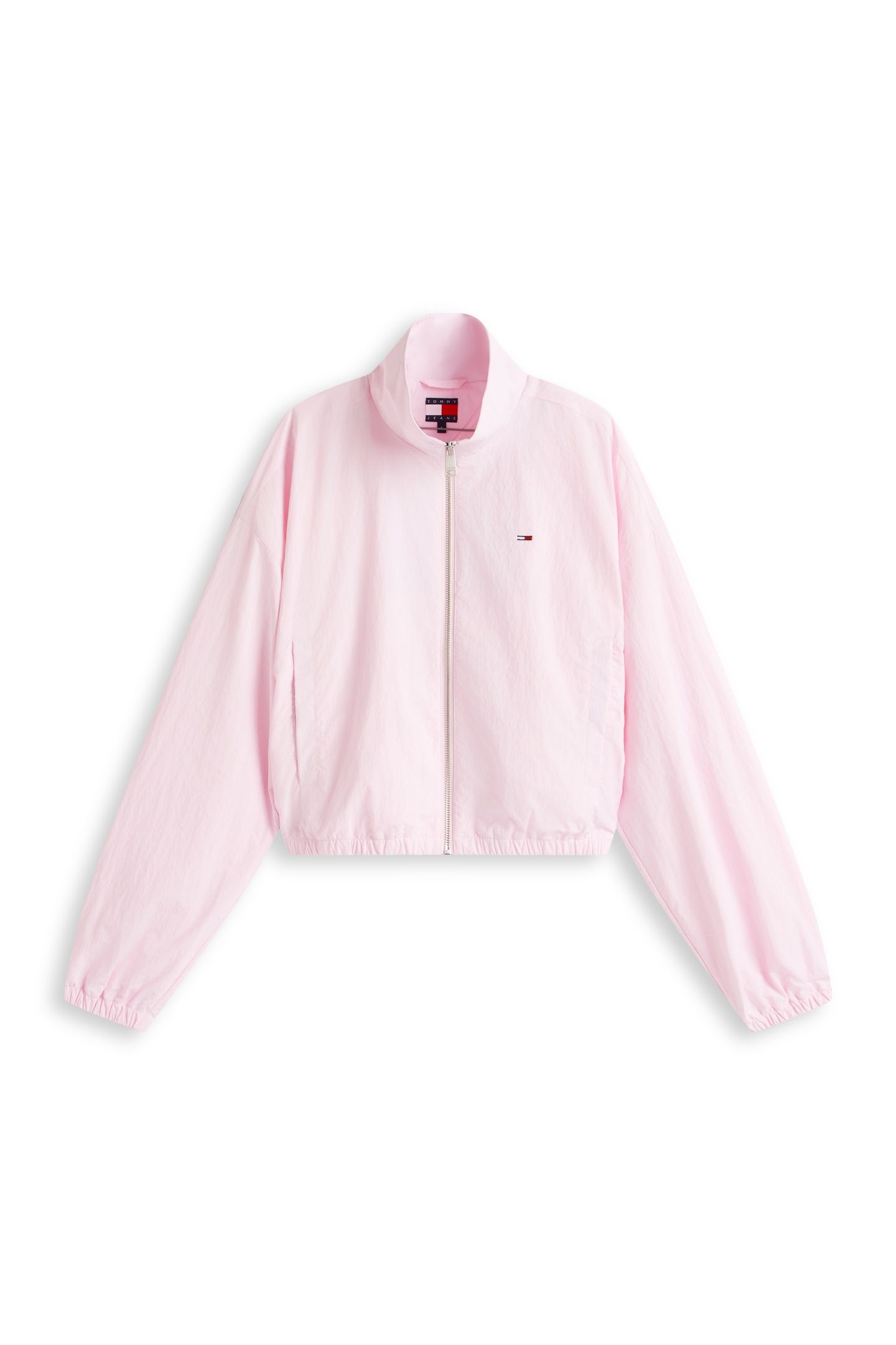 TIE SIDE HIGH NECK JACKET PEARLY PINK 4