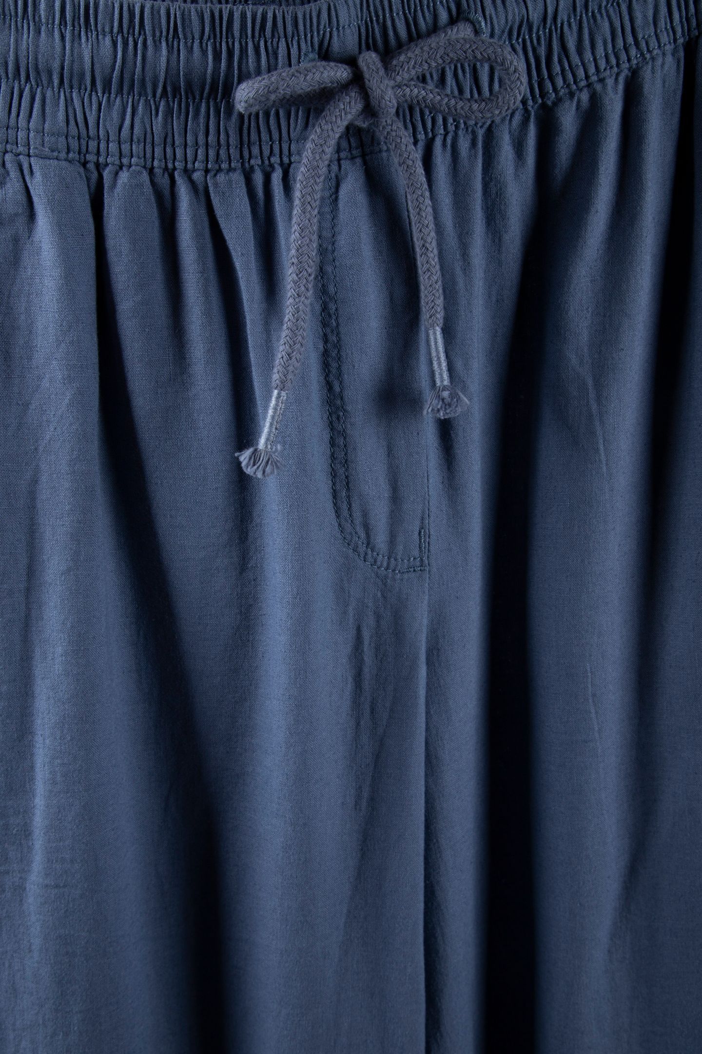 ELLA LINEN BLEND TROUSER MID BLUE 4