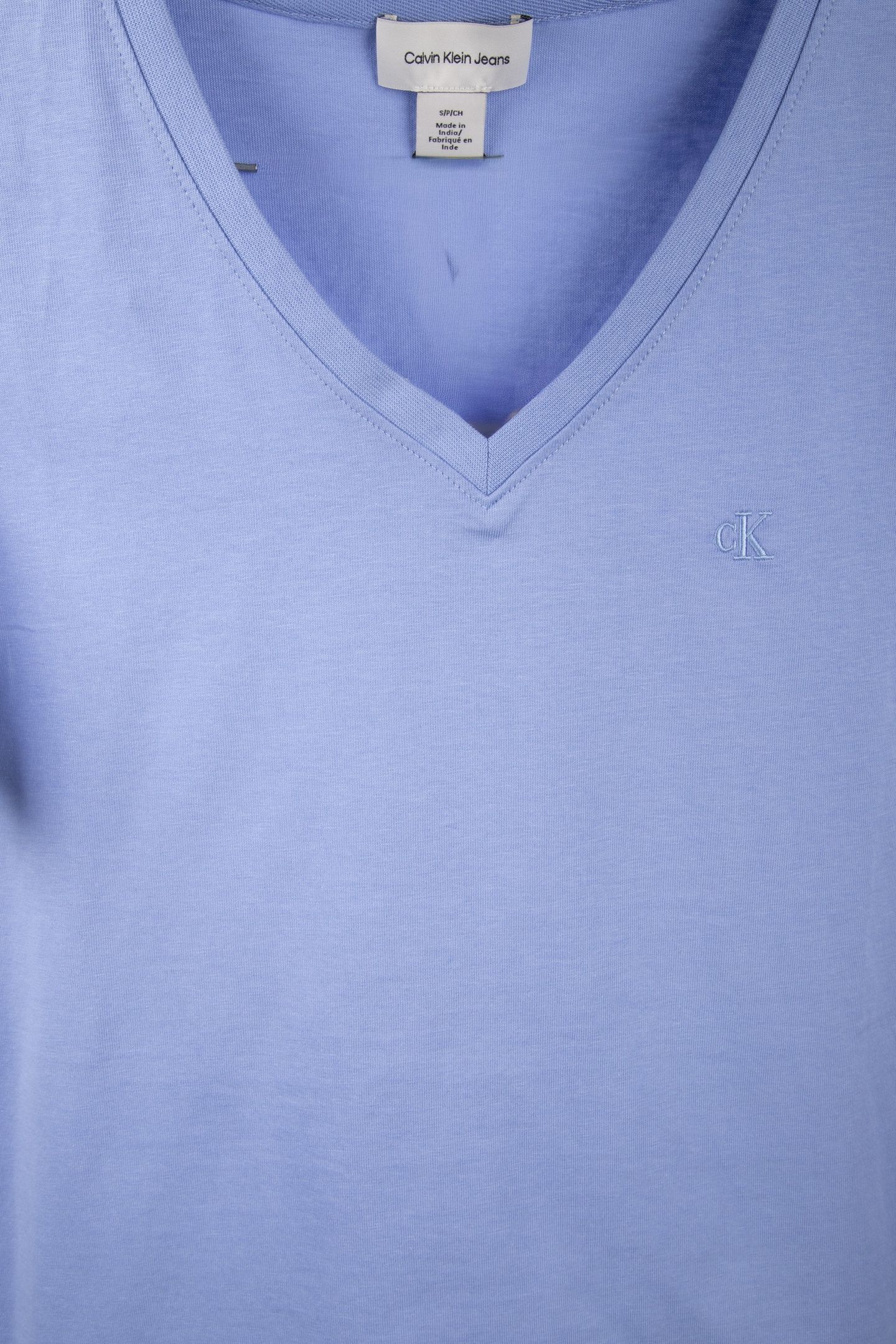 ARCHIVE JERSEY V-NECK TEE HYDRANGEA 4