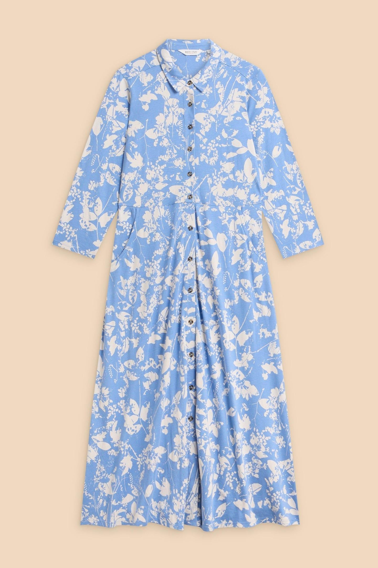 RUA JERSEY DRESS BLUE MULTI 1