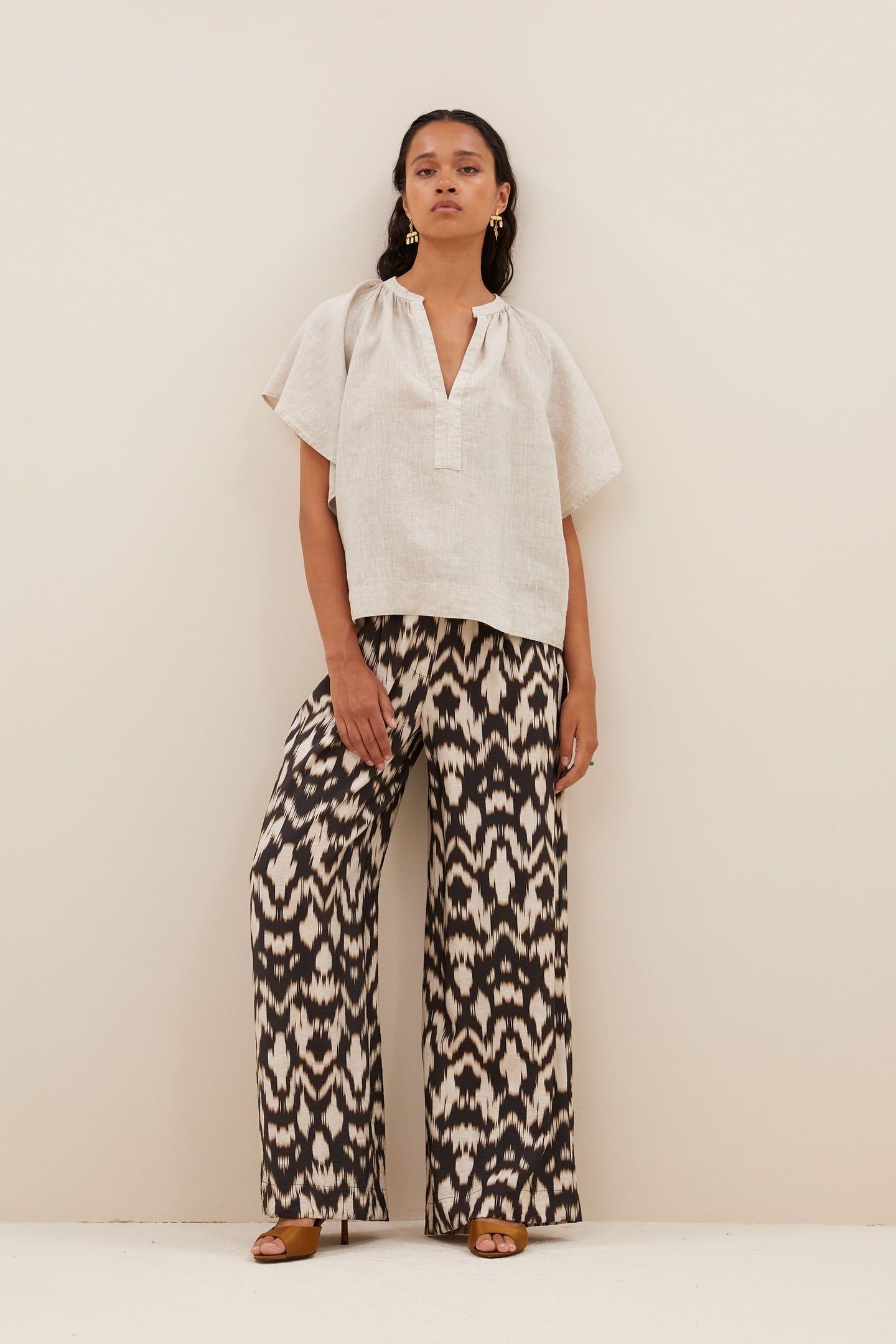 BENJI BROWN BATIK PANTS BROWN BATIK 1