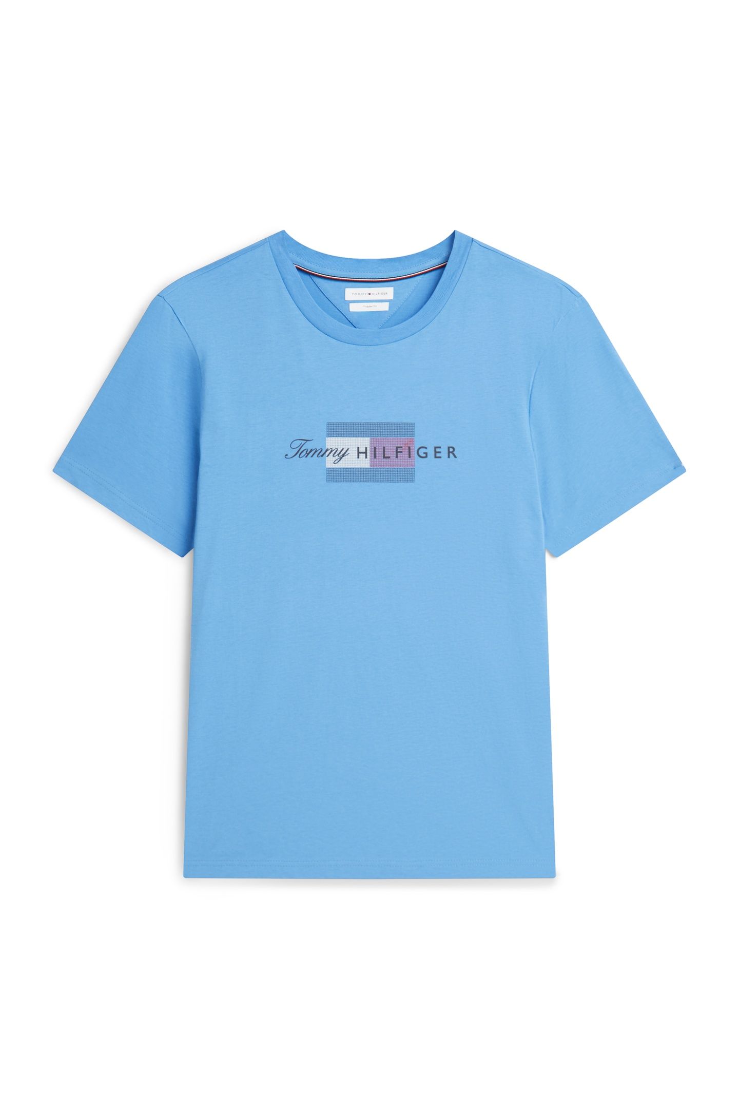 SCRIPT FLAG REGULAR TEE BLUE SPELL 4