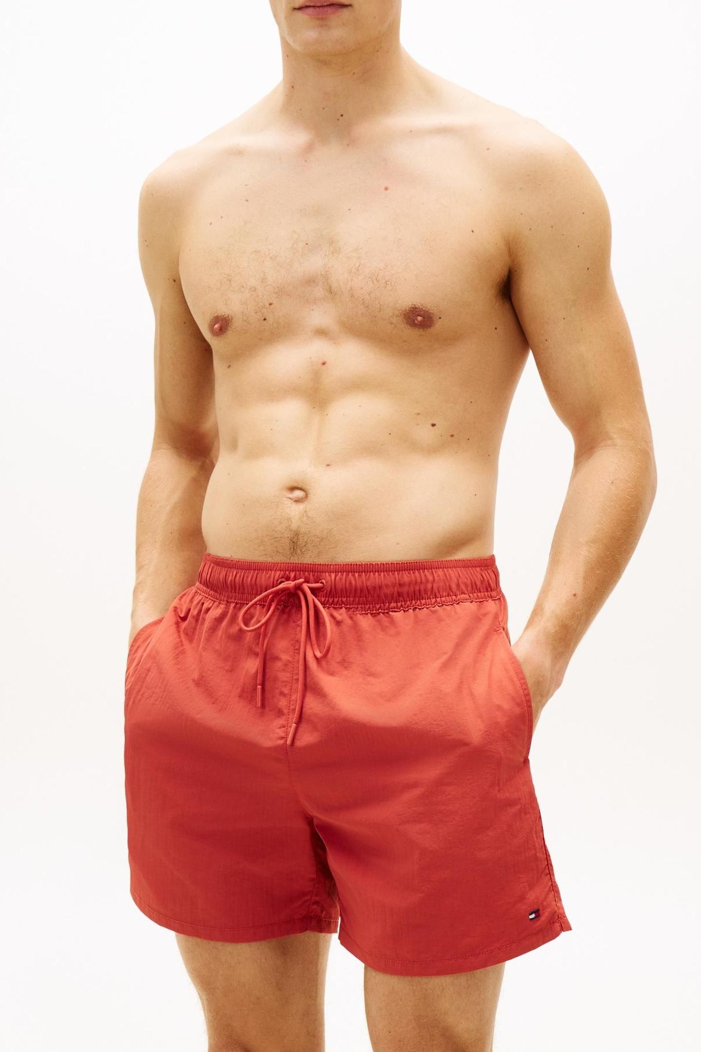 MEDIUM DRAWSTRING SWIM TRUNK TERRA RED 1
