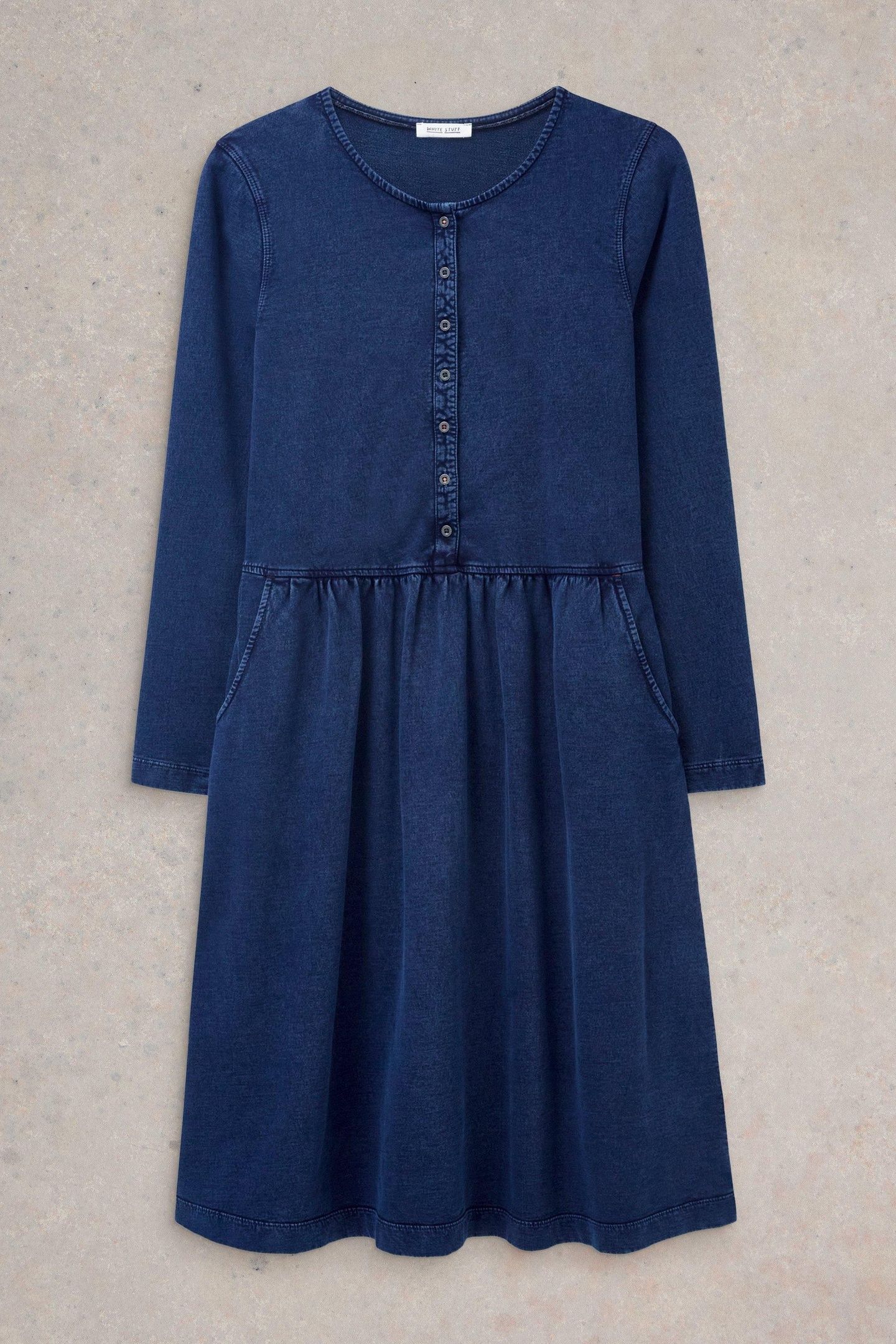 MARSIA DENIM JERSEY DRESS MID DENIM 4