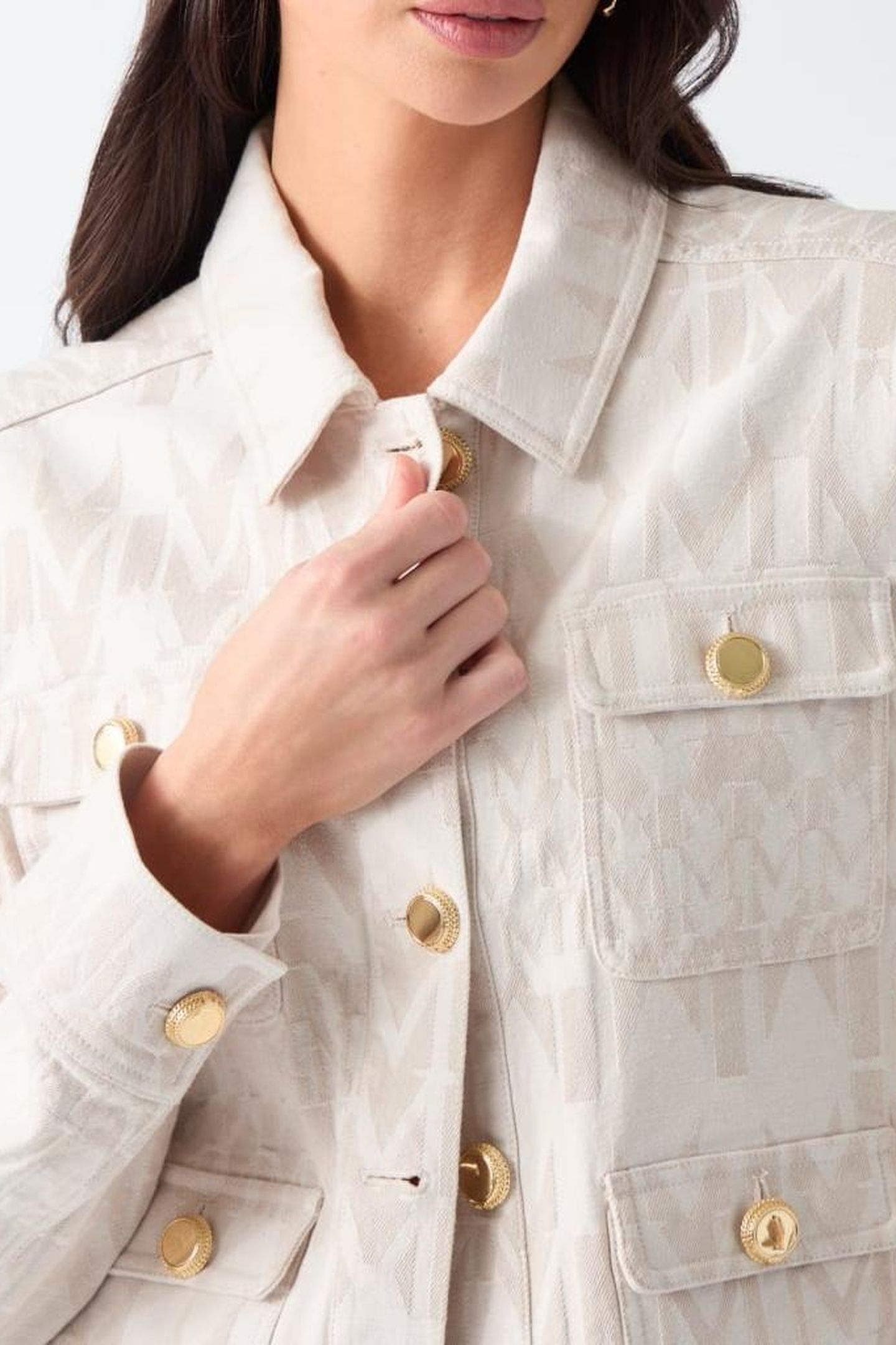 SARAH PATCH POCKET D MONOGRAM OFF WHITE 7
