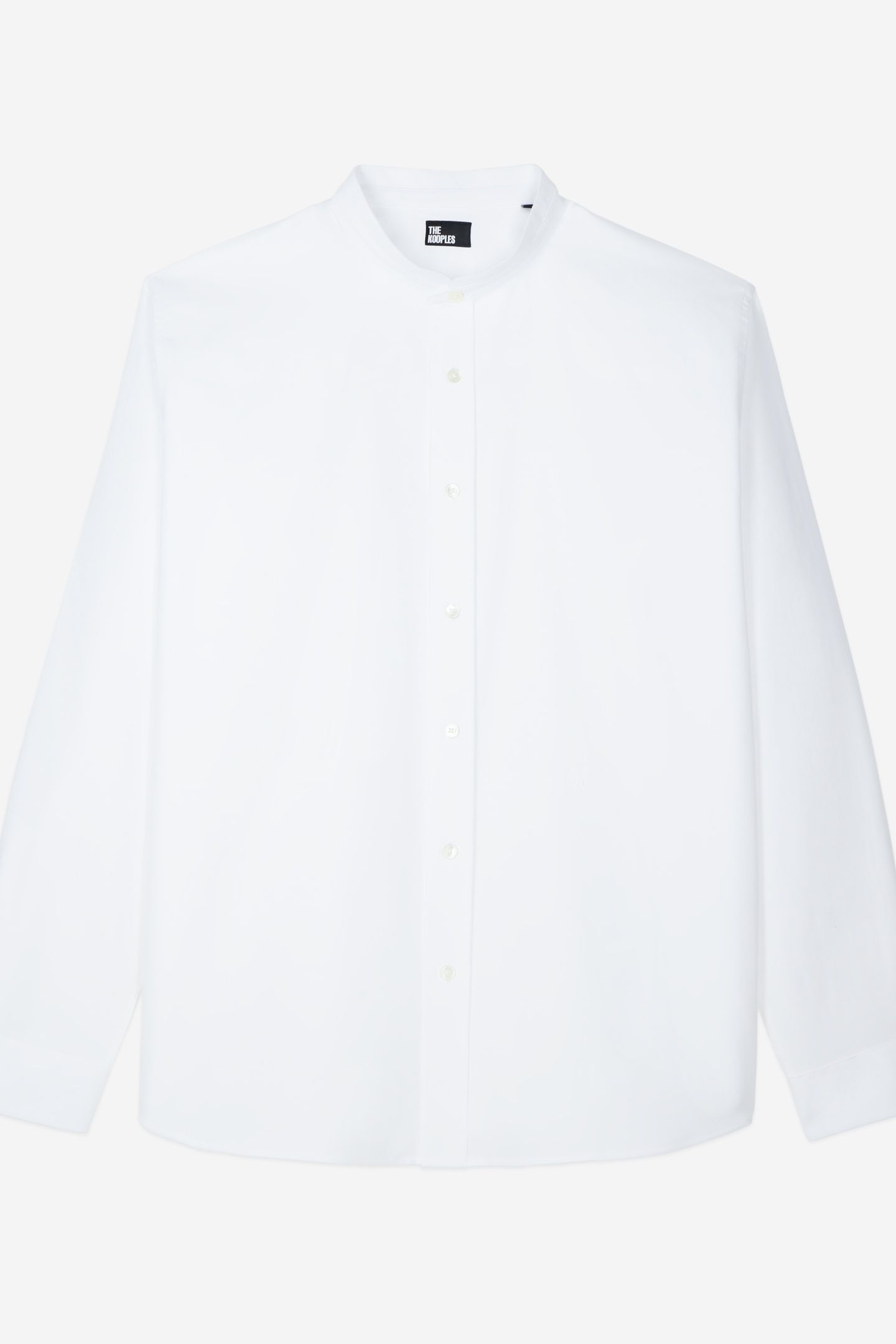 LONG-SLEEVED OXFORD SHIRT WITH A STANDARD COLLAR WHITE 5