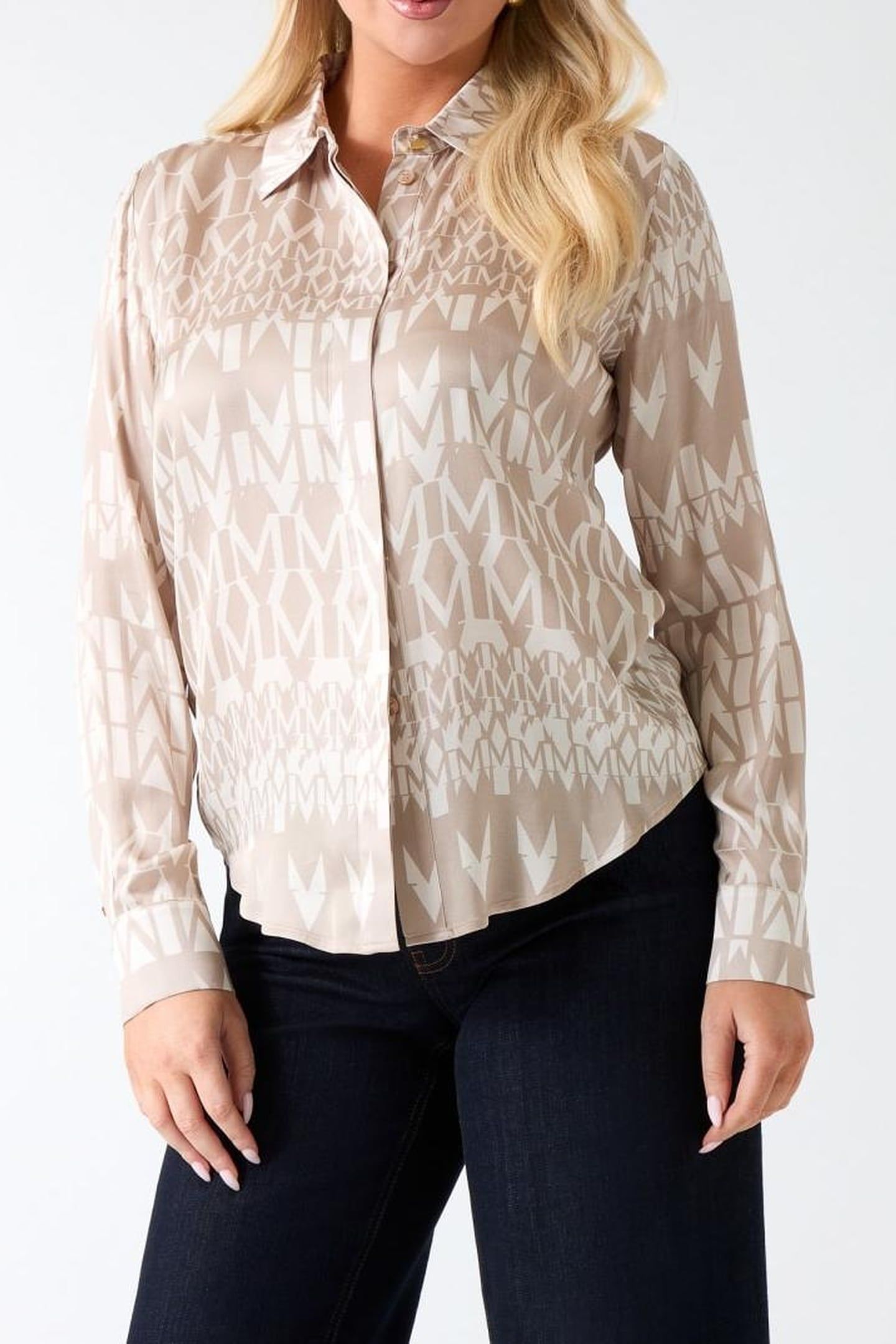 NEW MELISSA SHIRT GEOMETRIC MONOGRAM B 1