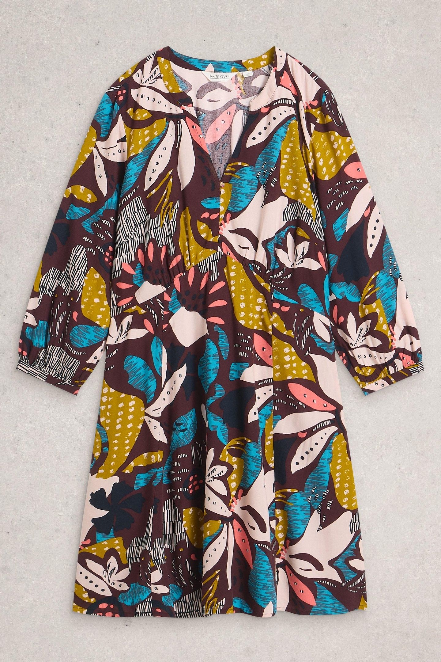 FLORA DRESS PLUM MULTI 5