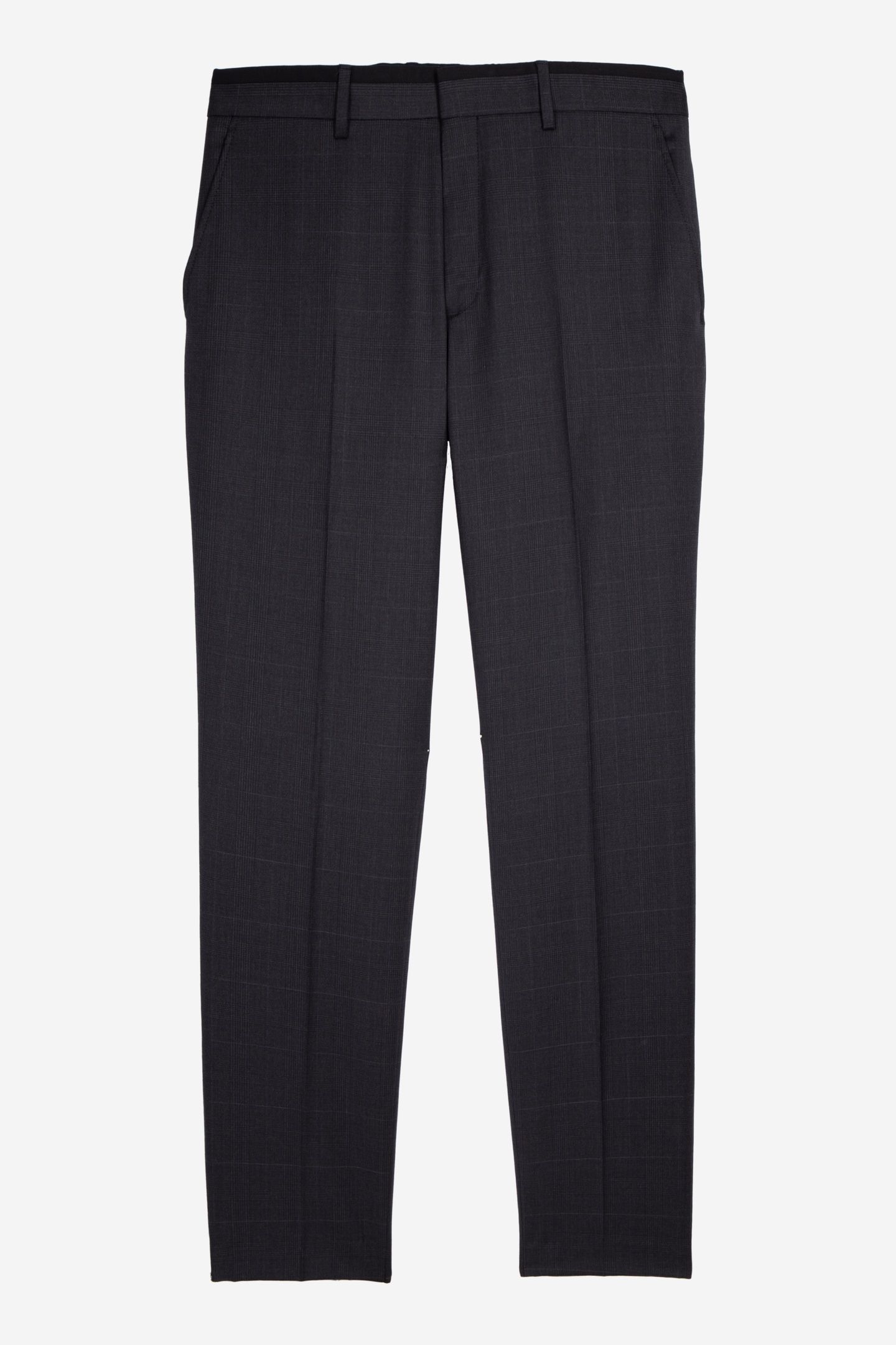 CHECKERED SUIT JACKET DARK GREY 4