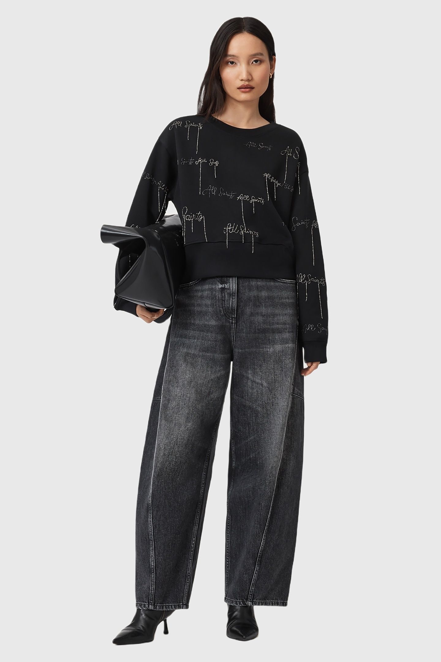 AS EMB SEPARO SWEAT BLACK 2