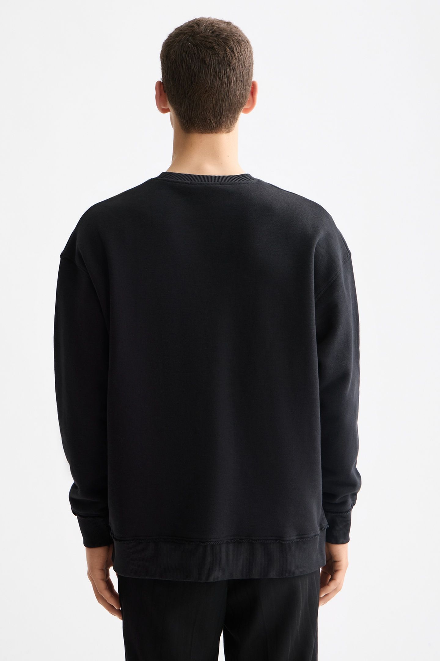 LOOSE FIT APPLIQUE SWEATSHIRT METEORITE 2