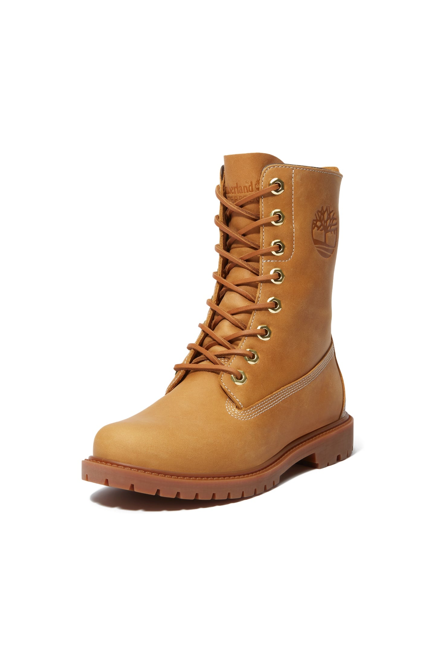 PREMIUM 8 INCH LACE UP WATERPROOF BOOT WHEAT FULL GRAIN 3