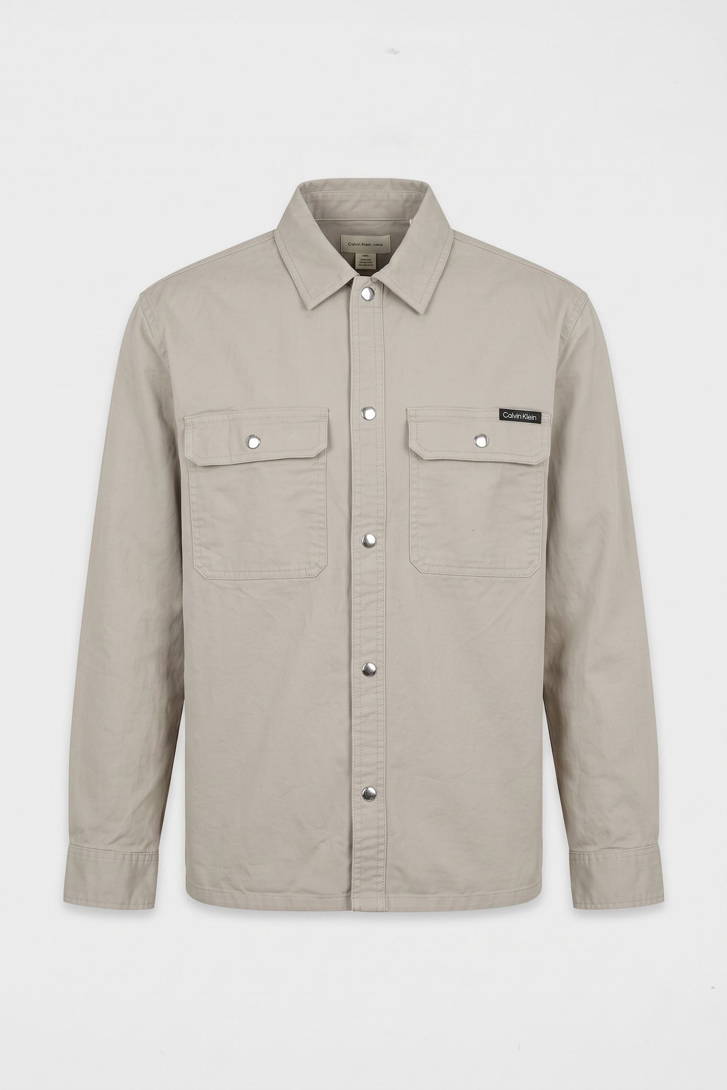 LONG SLEEVE UTILITY RELAXED OVERSHIRT FOREST FOG 3