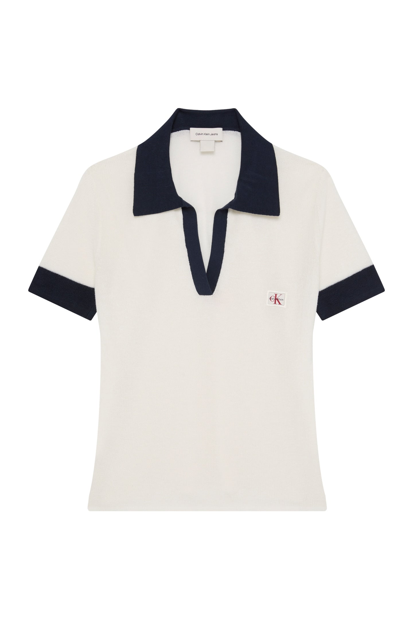 WOVEN LABEL SHORT SLEEVE POLO TOFU 4