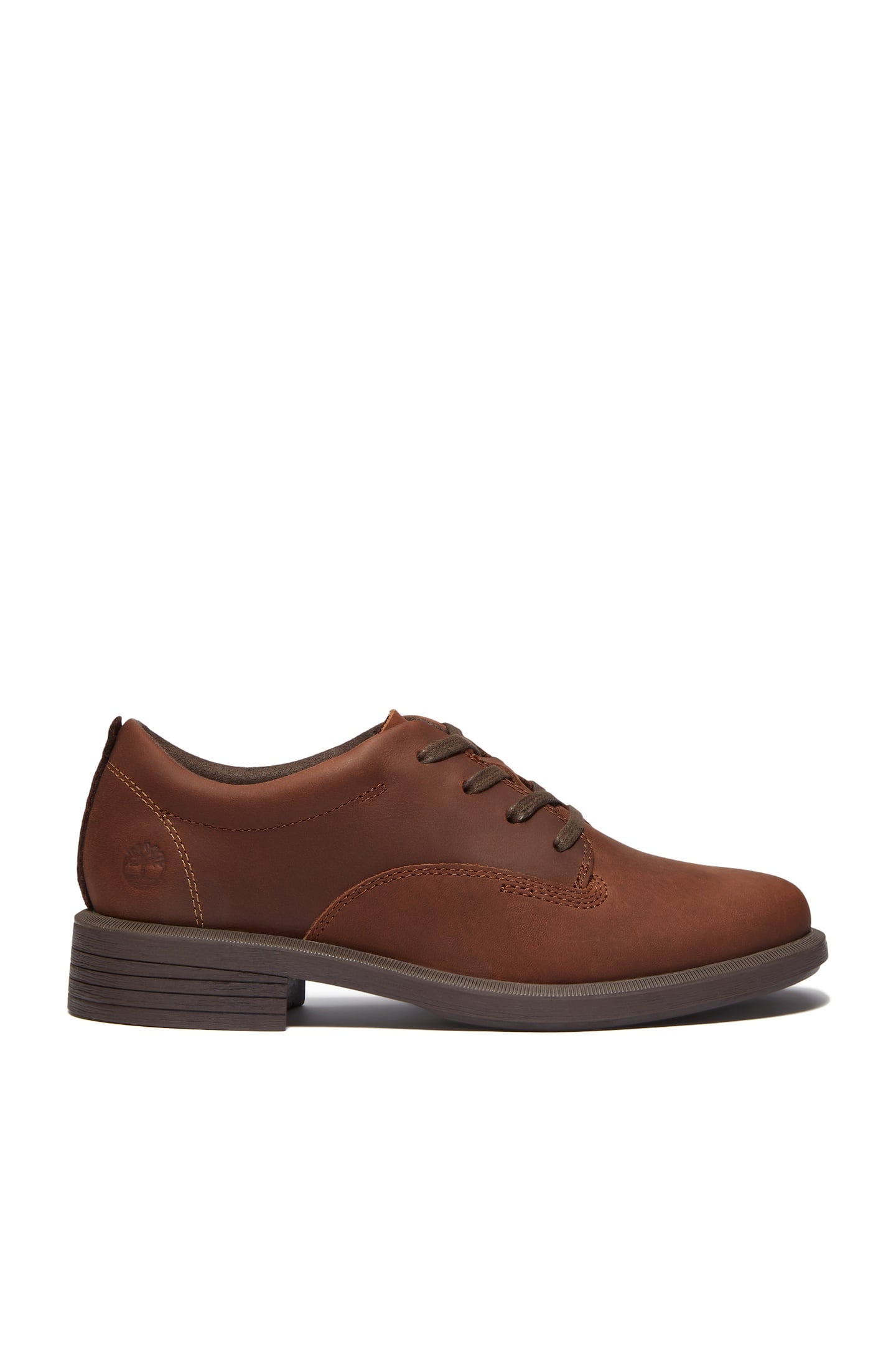 VERONA SQUARE LACE UP SHOE MEDIUM BROWN FULL GRAIN 1