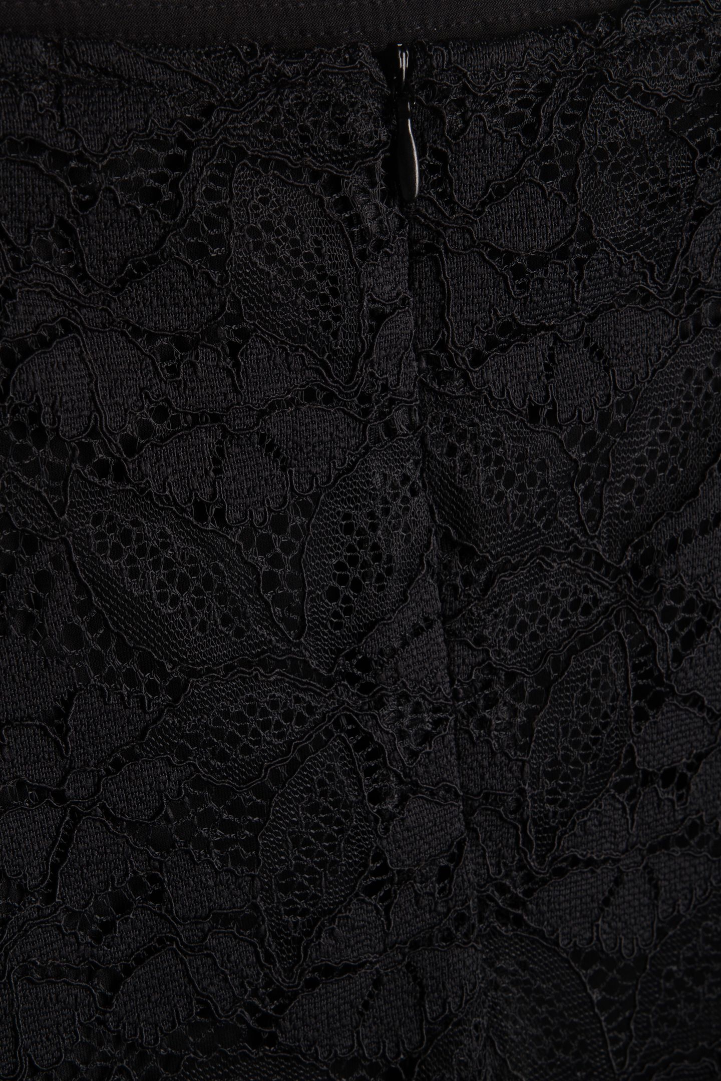 LONG STRETCH LACE SKIRT BLACK 4